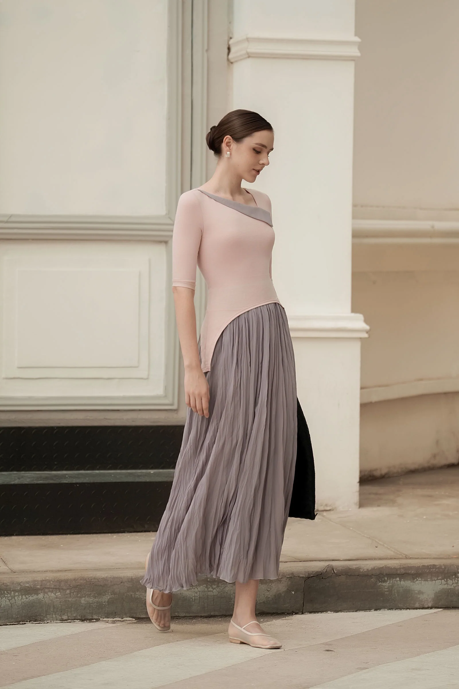 Ellear Dress (Blush+Mauve) - Image 8