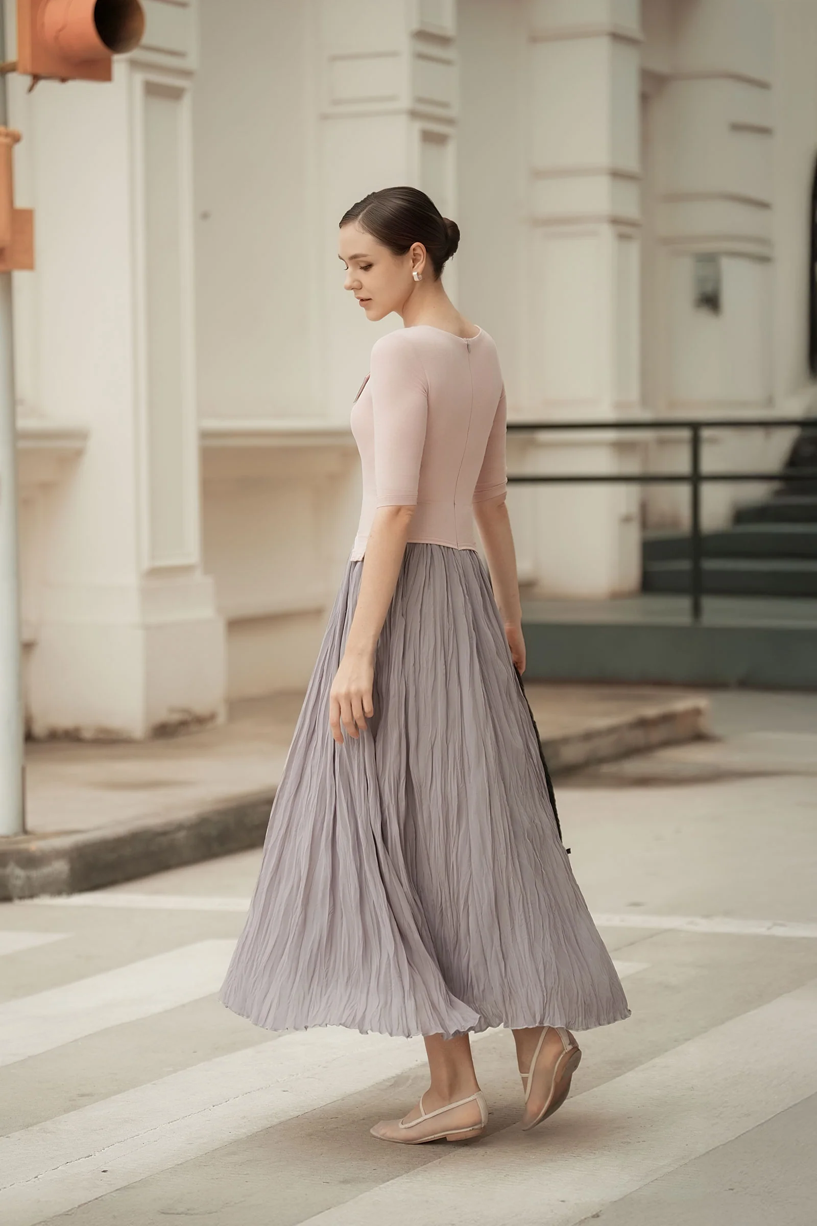 Ellear Dress (Blush+Mauve) - Image 9