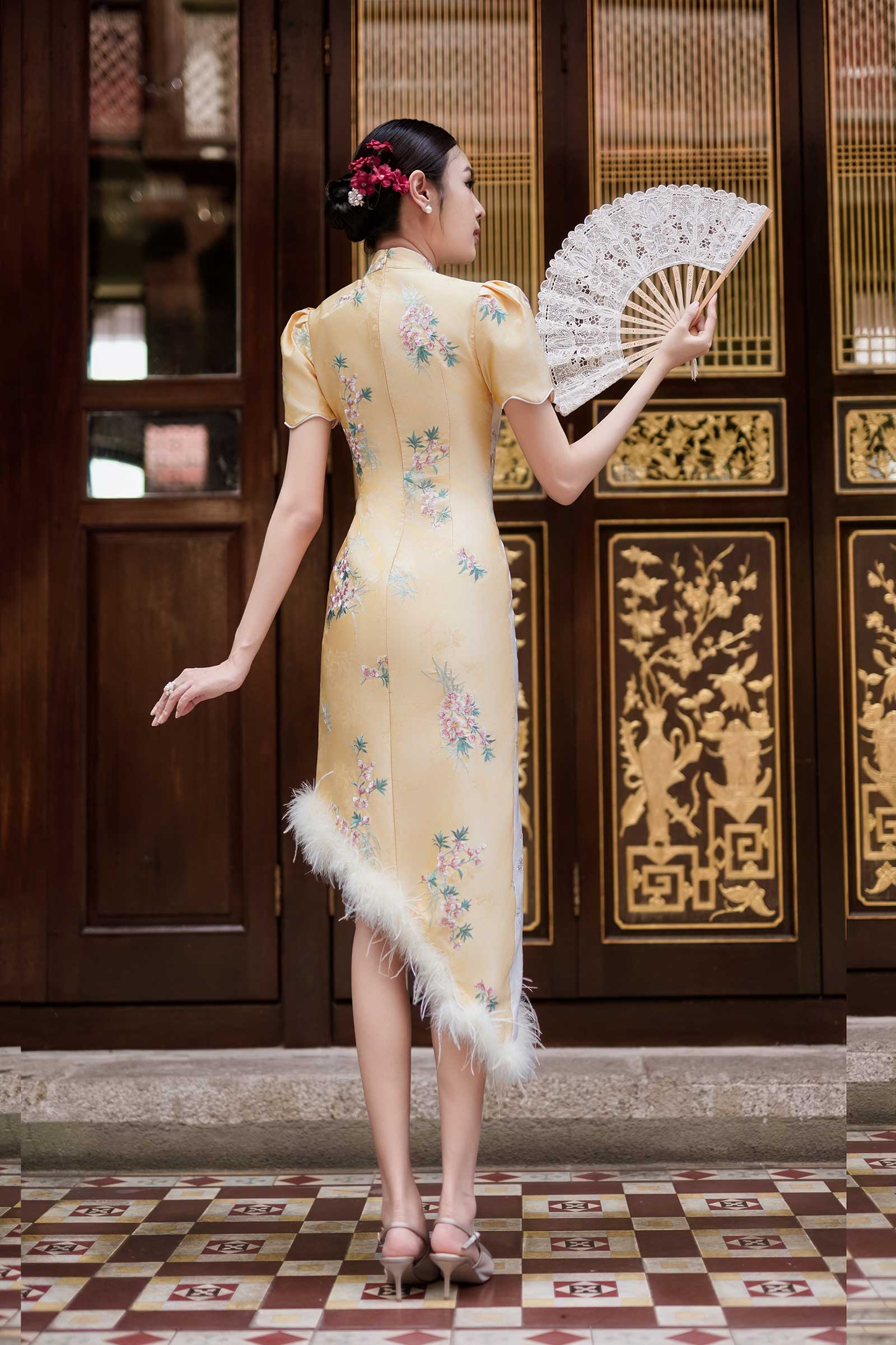 Aurielle Qipao (Gold Yellow) - Image 5