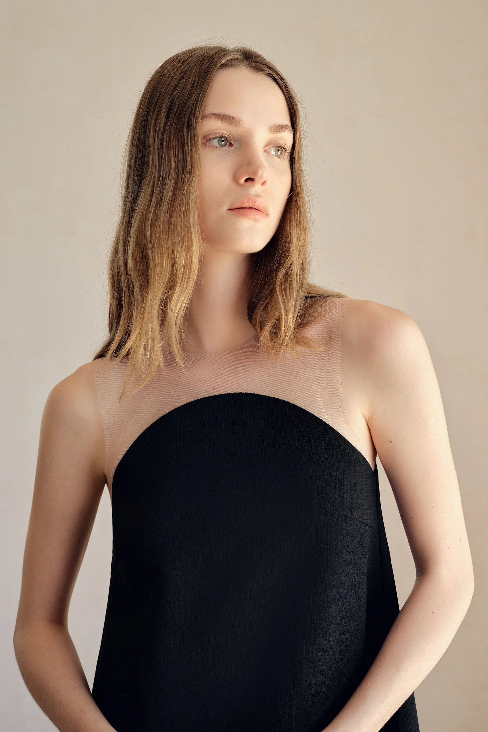 Luna Shift Dress (Black) - Image 15