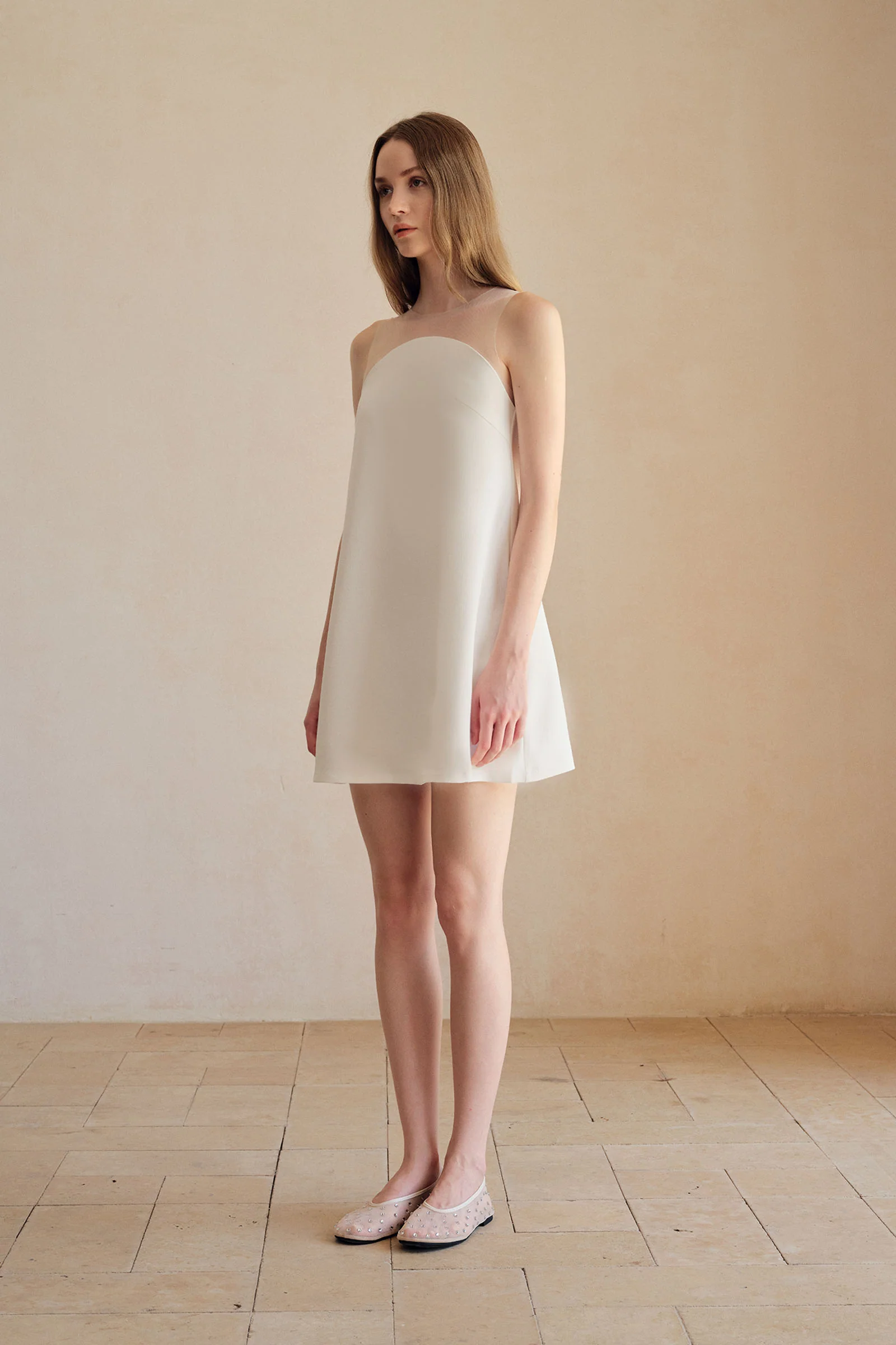 Luna Shift Dress (Snow White) - Image 5