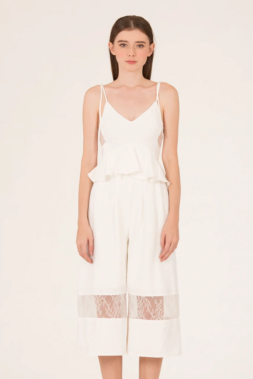 Daritahern Jumpsuit Cullotes (White) - Image 4