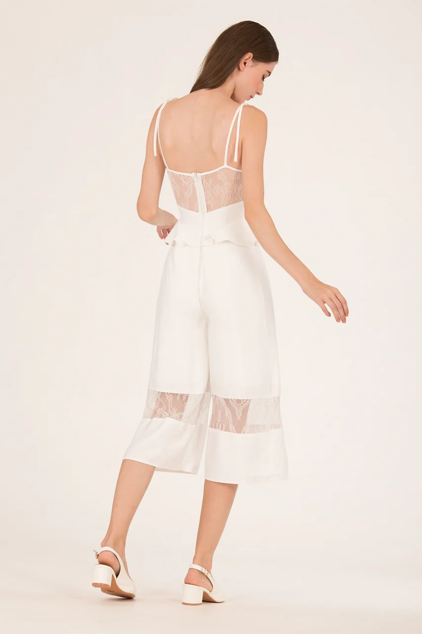 Daritahern Jumpsuit Cullotes (White) - Image 5