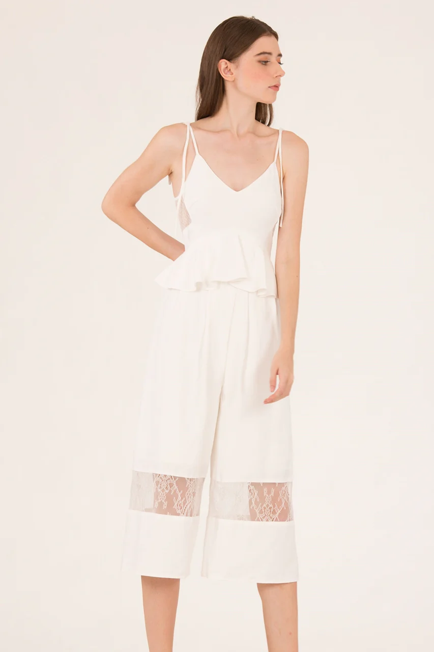 Daritahern Jumpsuit Cullotes (White) - Image 7