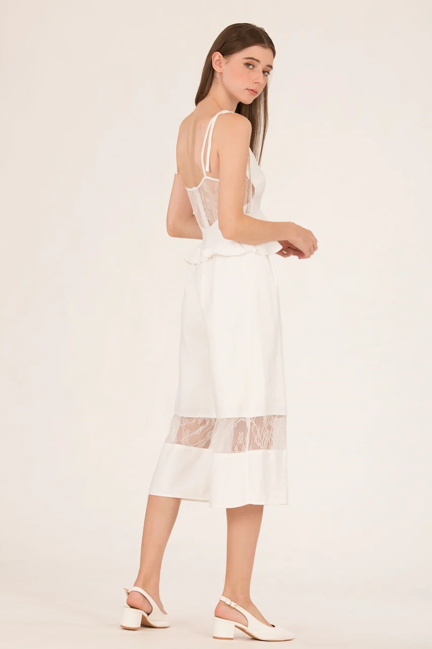 Daritahern Jumpsuit Cullotes (White) - Image 8