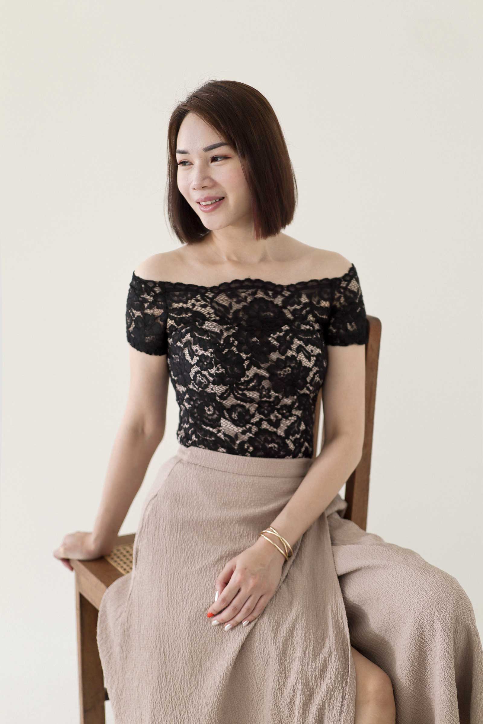 Dashlyrl Lace Top (Black) - Image 3
