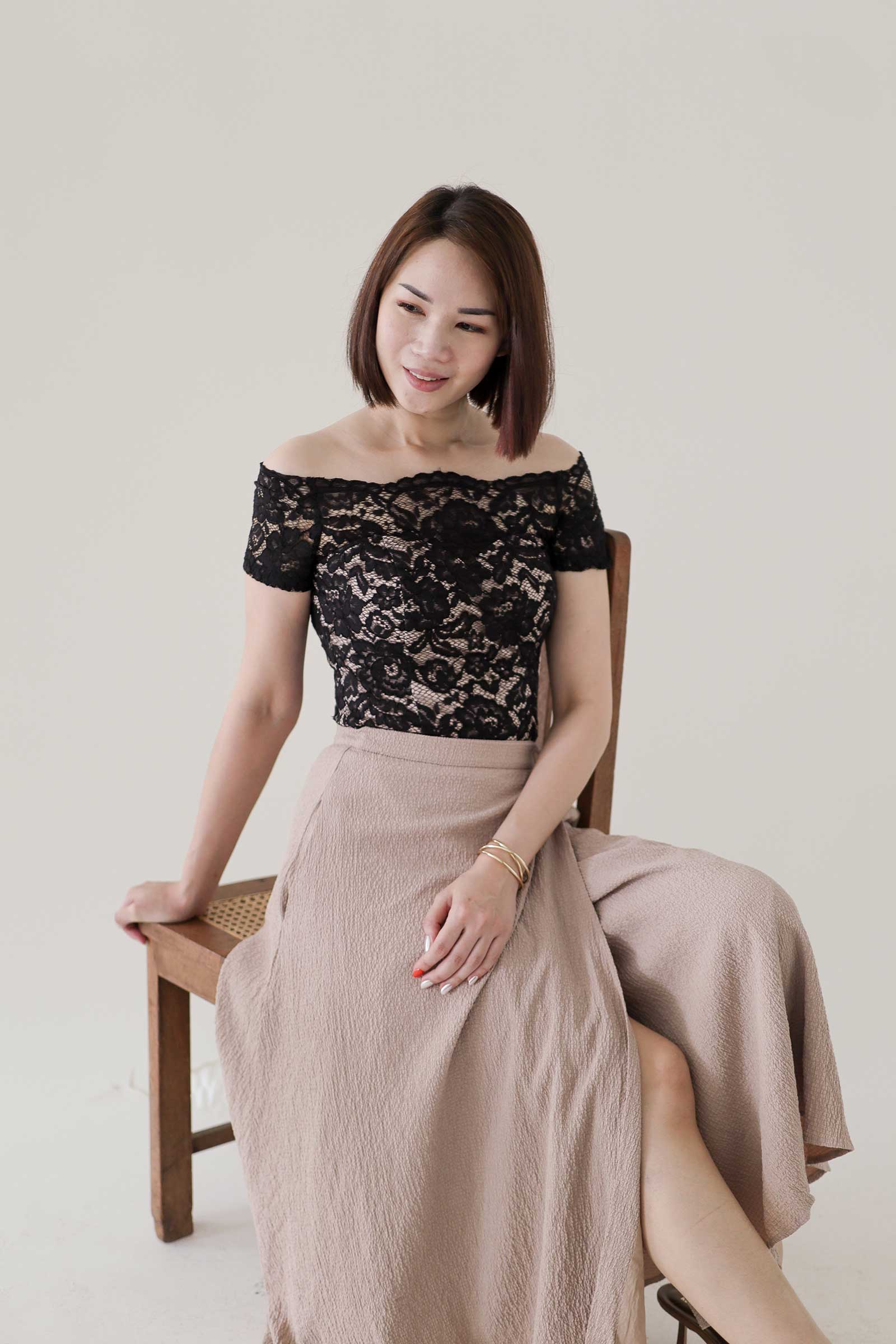 Dashlyrl Lace Top (Black) - Image 5