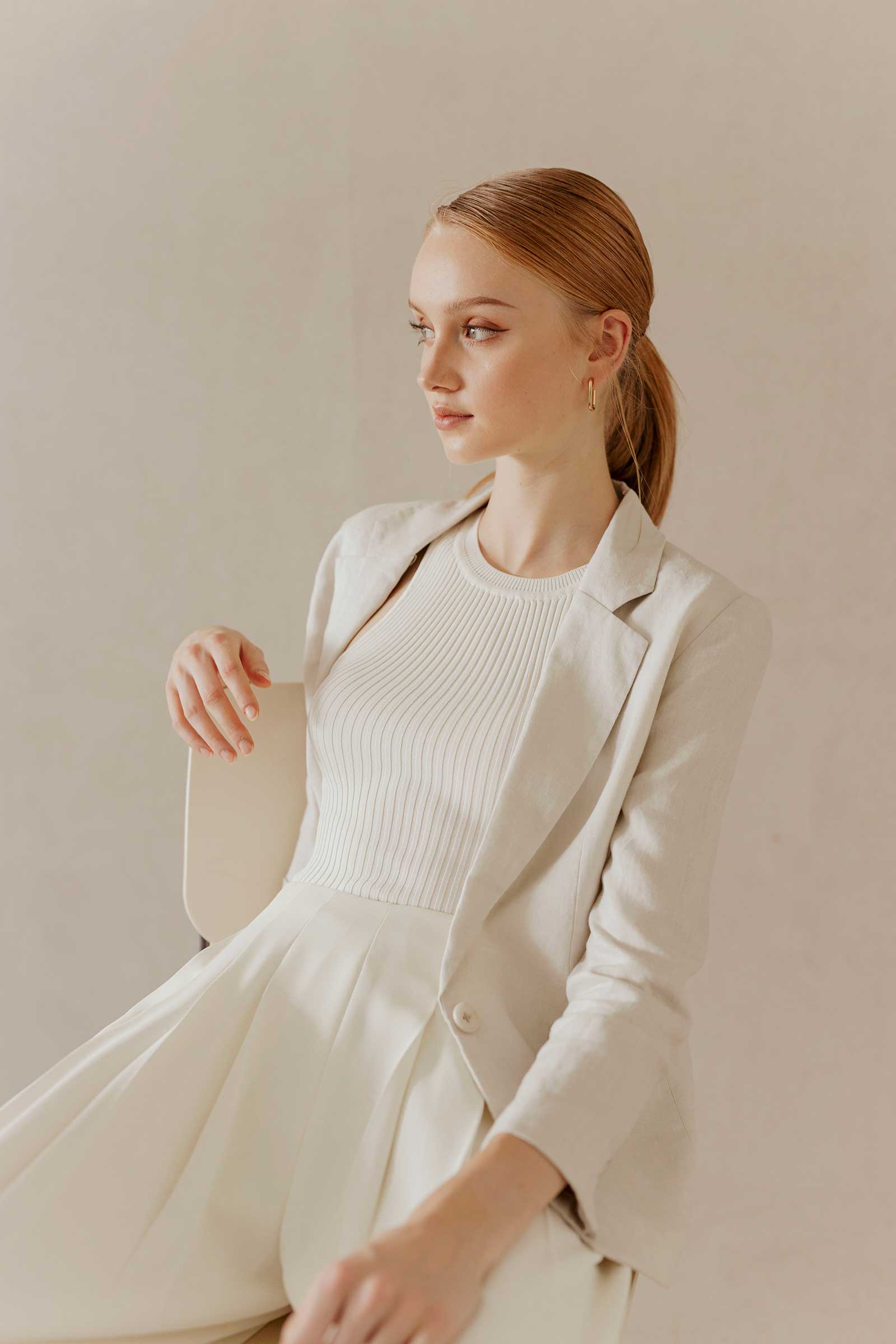 Dlaz Blazer (Ecru) - Image 4