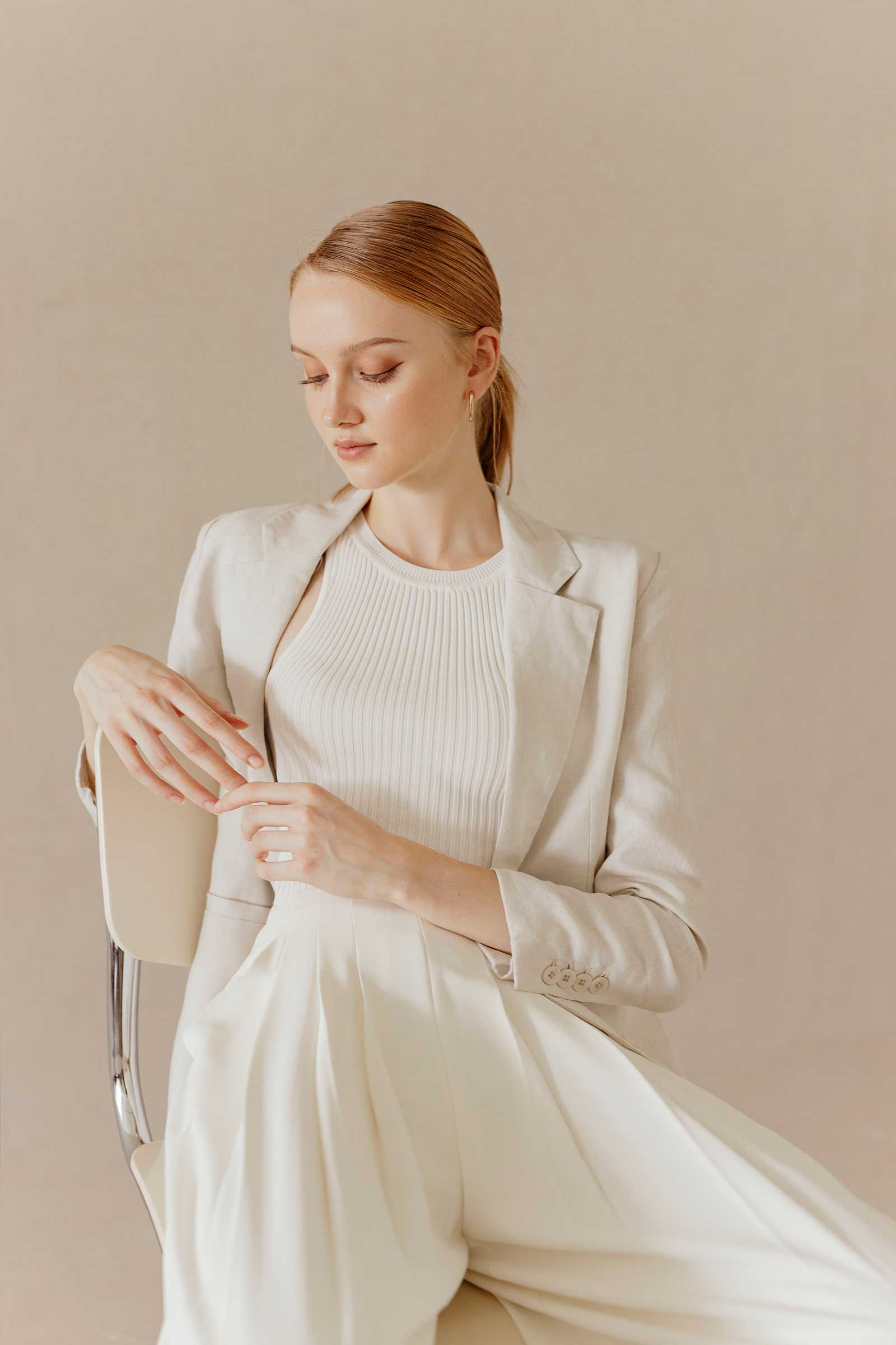 Dlaz Blazer (Ecru) - Image 7