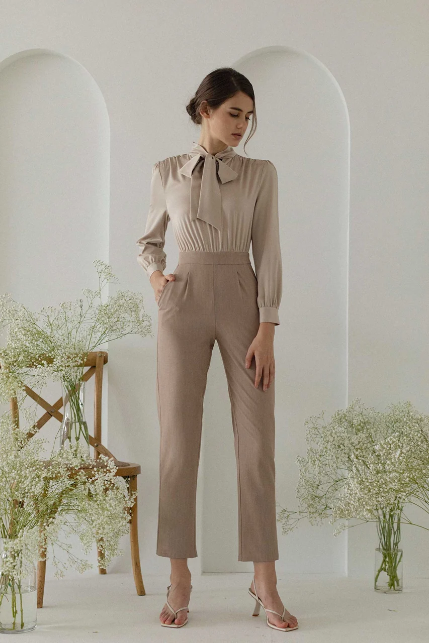 Dohurest Jumpsuit (Champagne+Khaki) - Image 4