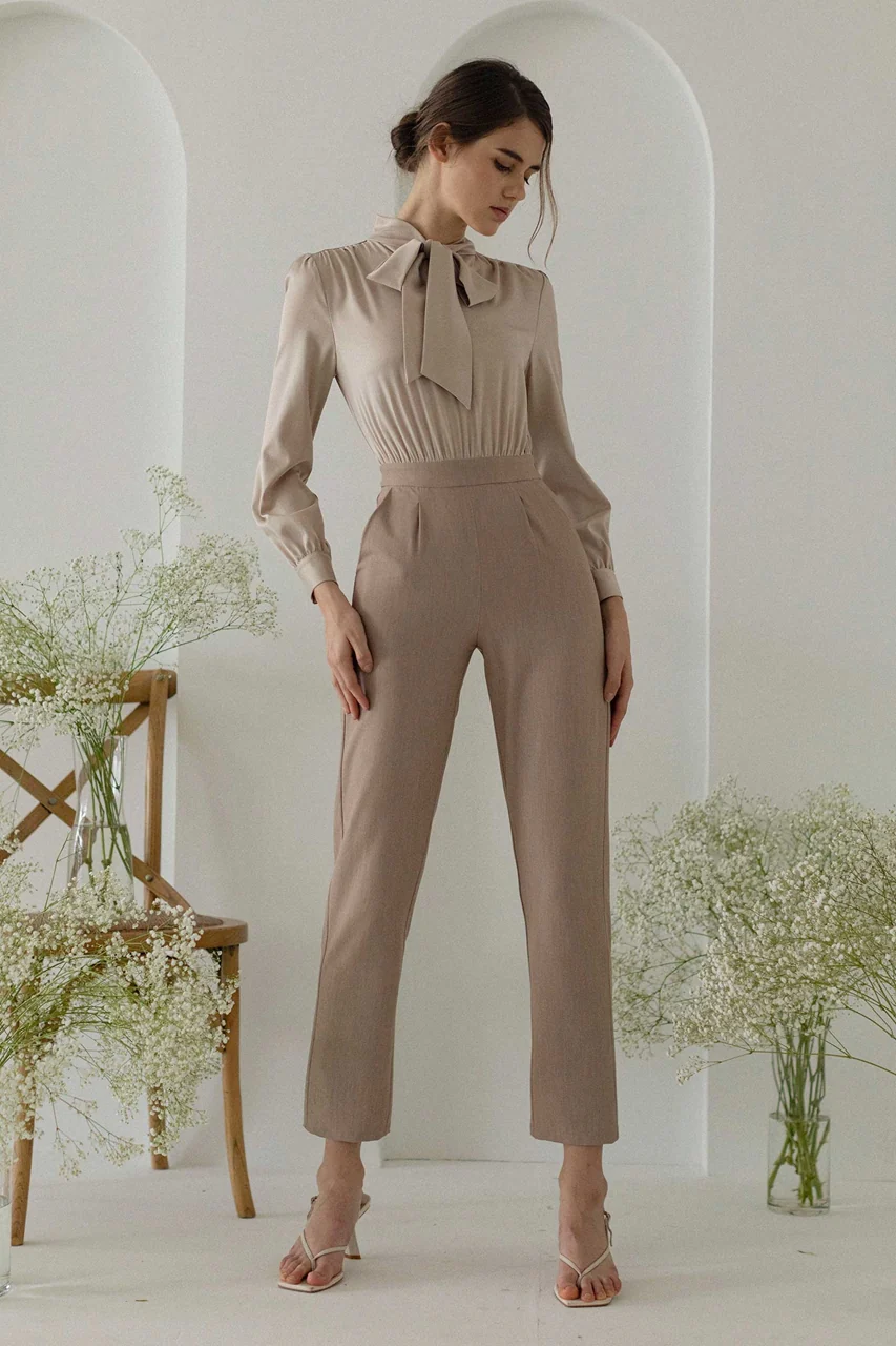 Dohurest Jumpsuit (Champagne+Khaki) - Image 5