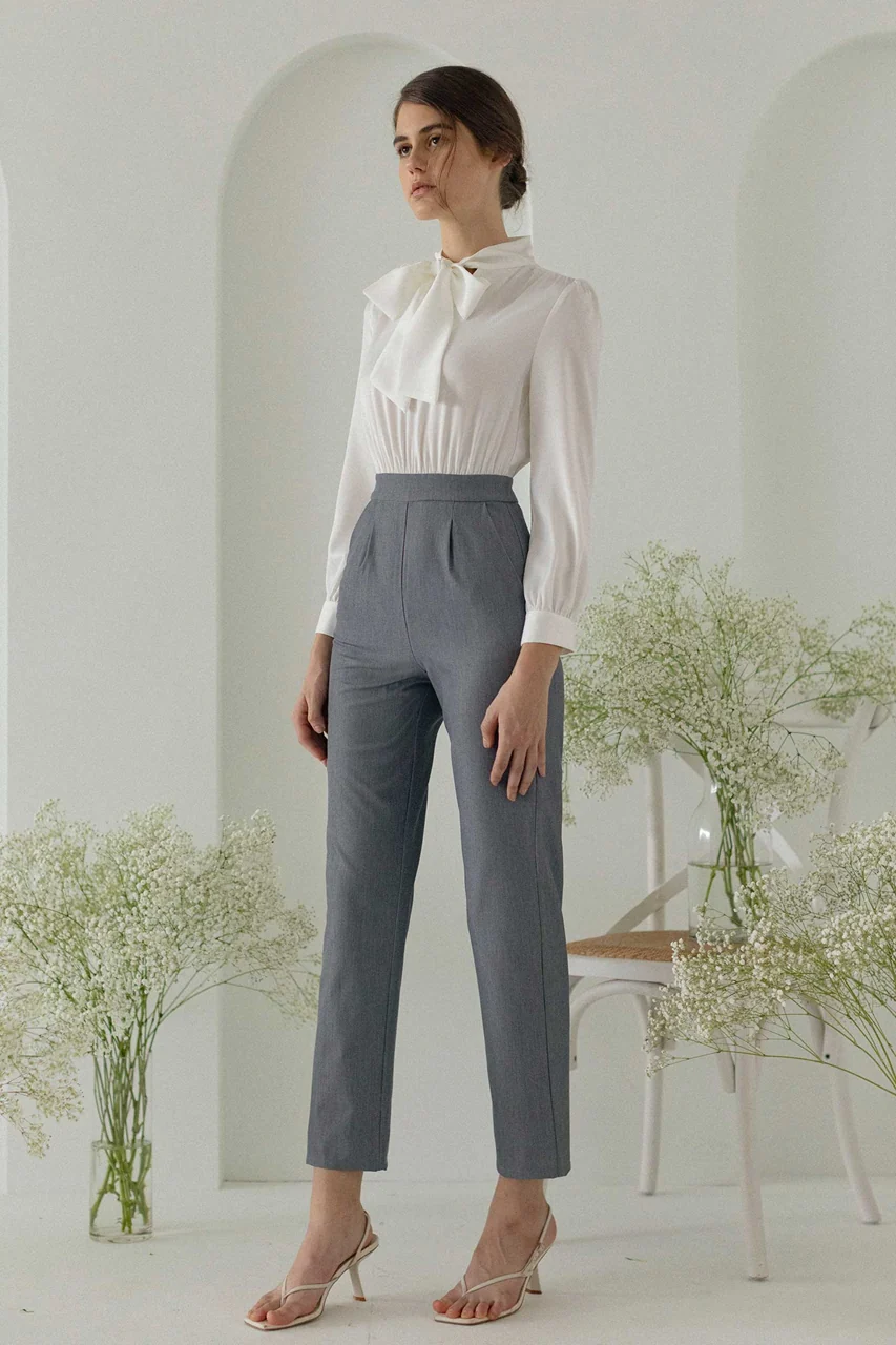 Dohurest Jumpsuit (White+Grey) - Image 7