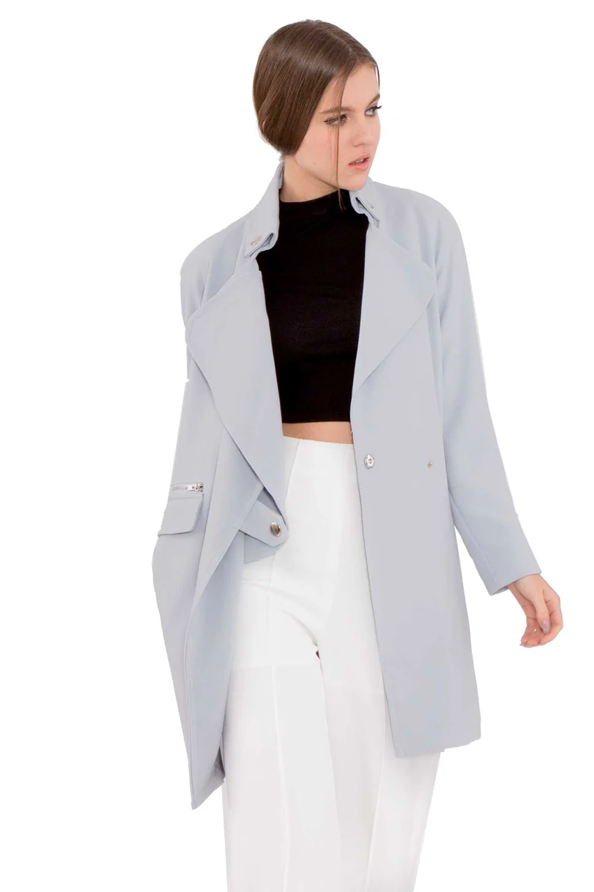 Dokaido Coat (Greyish Mauve) - Image 3