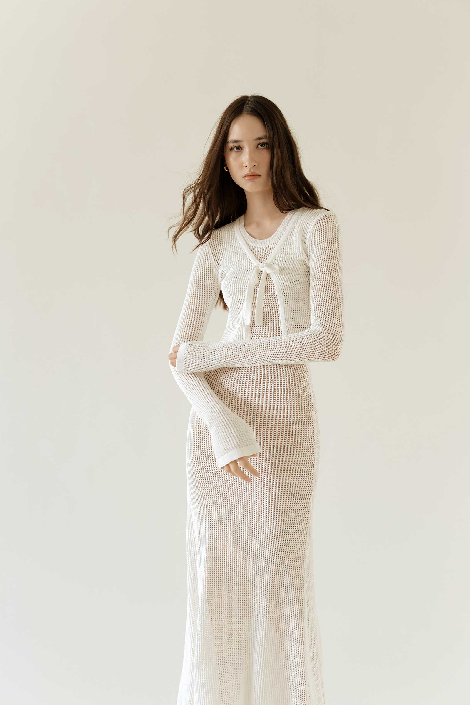 Dokieztuy Cardi Top (White) - Image 2