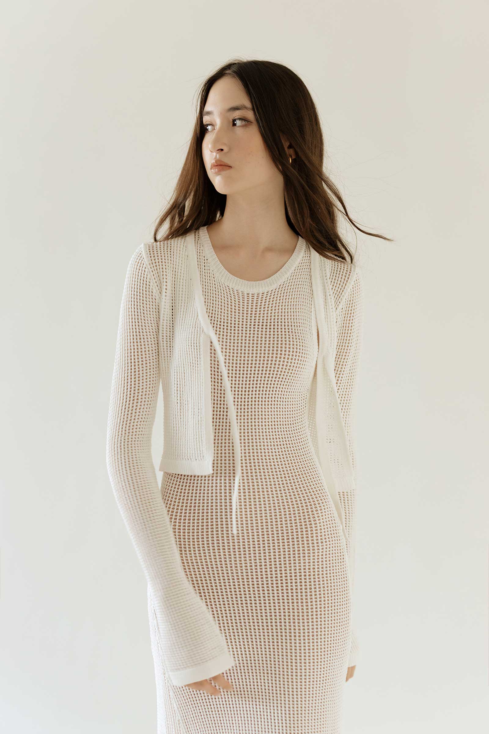 Dokieztuy Cardi Top (White) - Image 4