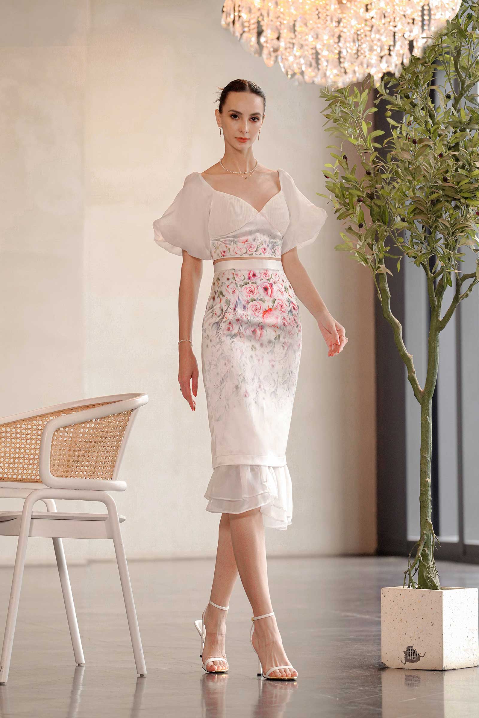 Drosé Skirt Only (White) - Image 3