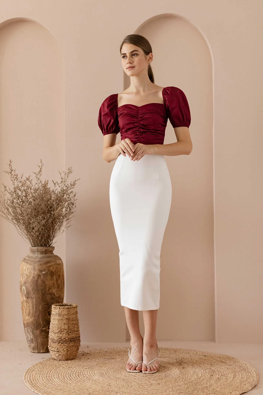 Dolizez Top (Maroon) - Image 2