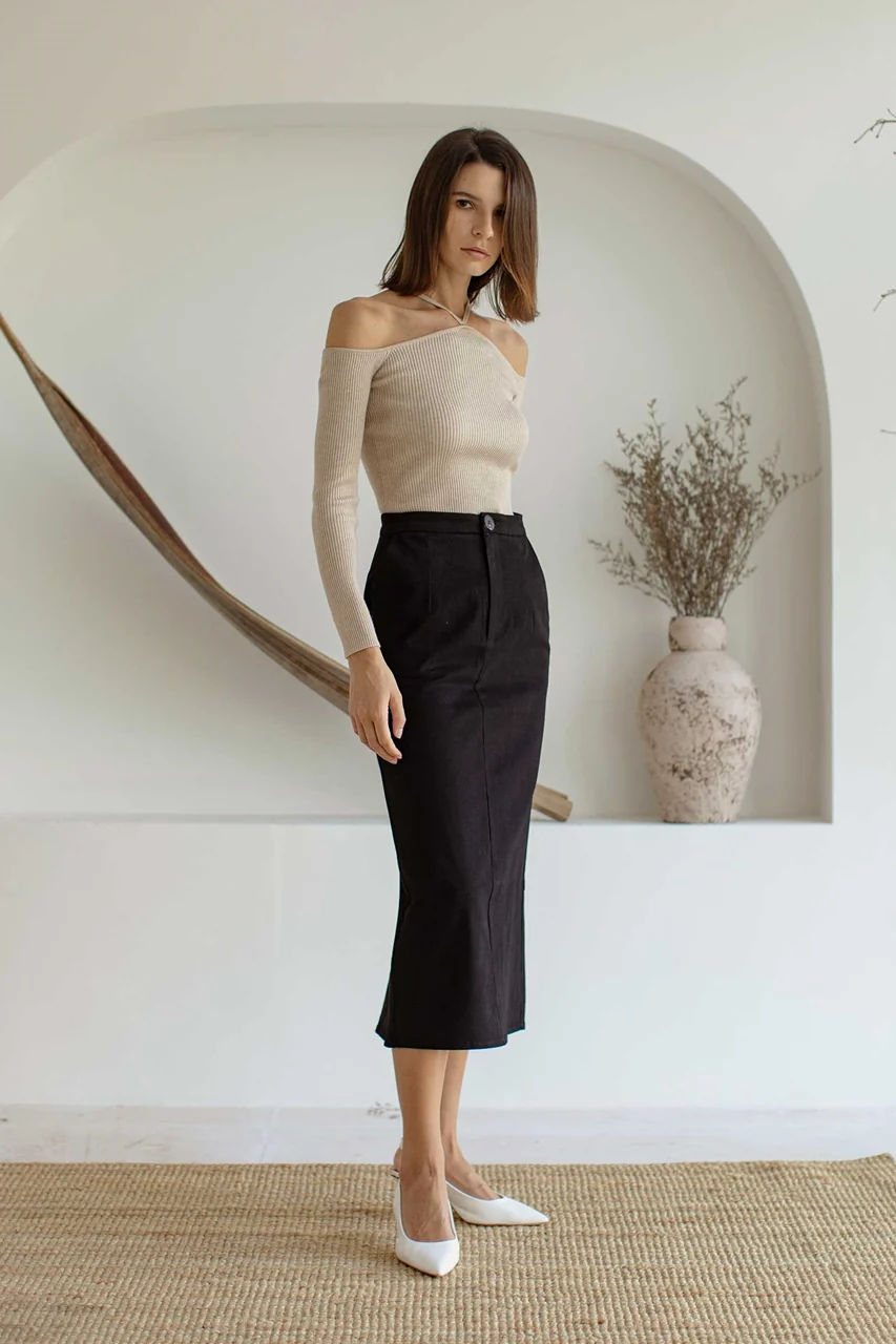 Dimioza Skirt (Black) - Image 4