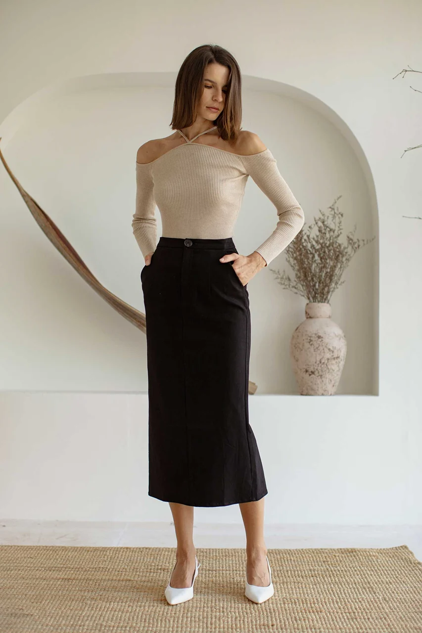 Dimioza Skirt (Black) - Image 5