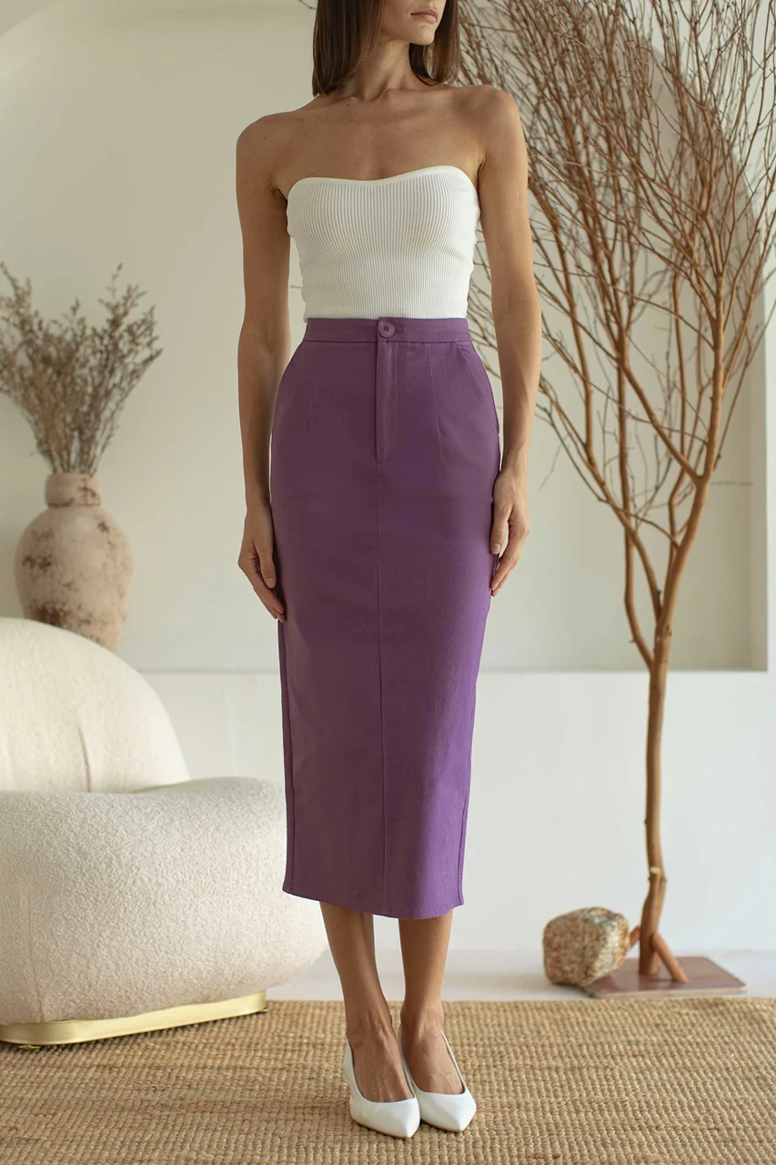 Dimioza Skirt (Plum) - Image 6