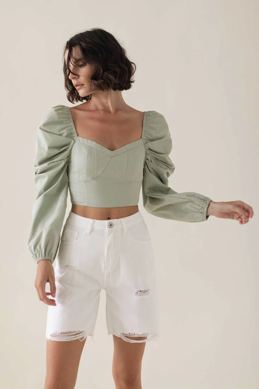 Dakixes Top (Light Green) - Image 7