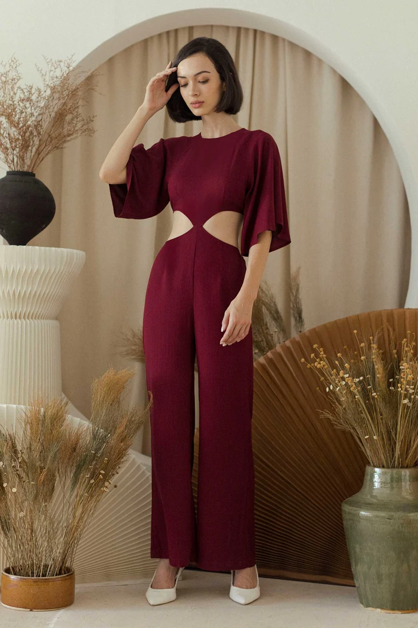 Derizath Jumpsuit (Maroon) - Image 3