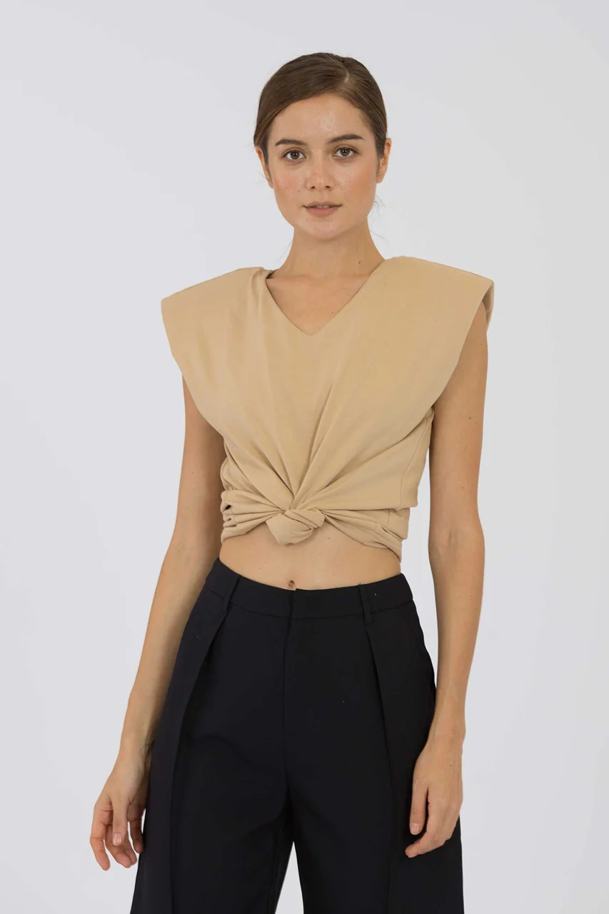 Duvieyu Top (Light Brown) - Image 2