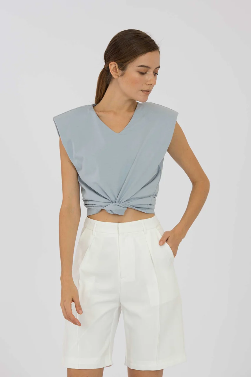 Duvieyu Top (Pale Blue) - Image 6