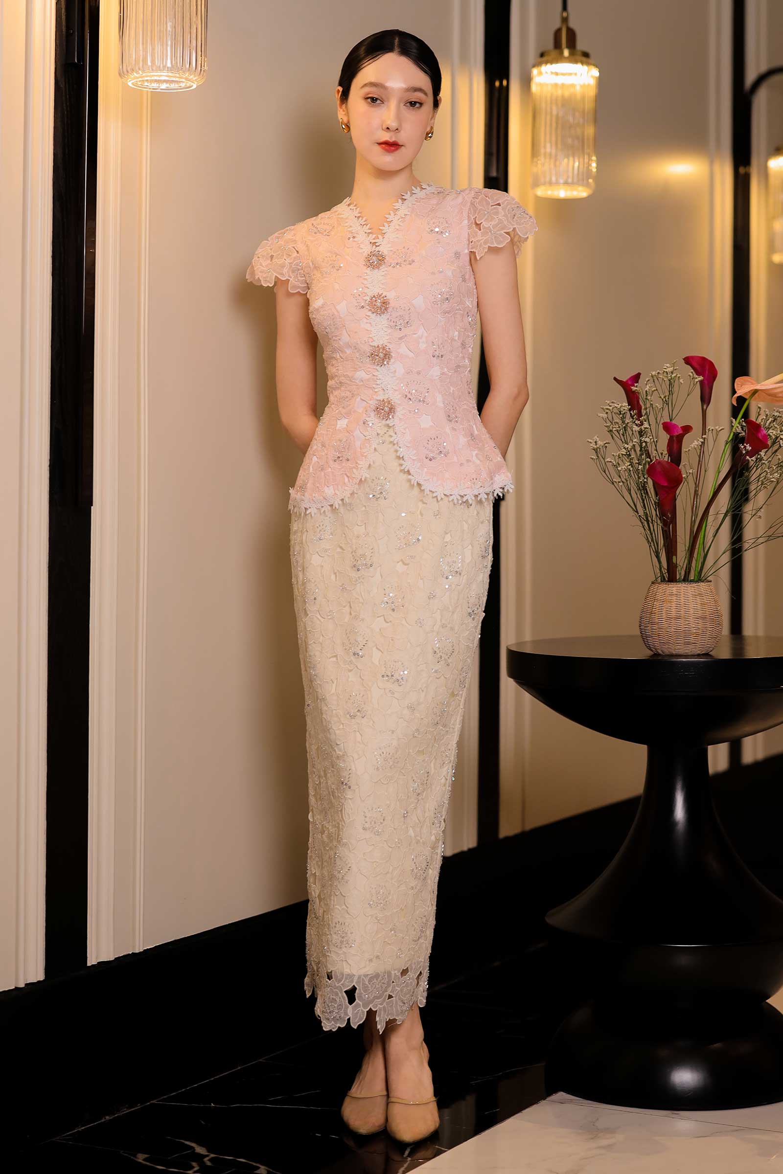 Delavina Skirt (Cream) - Image 11