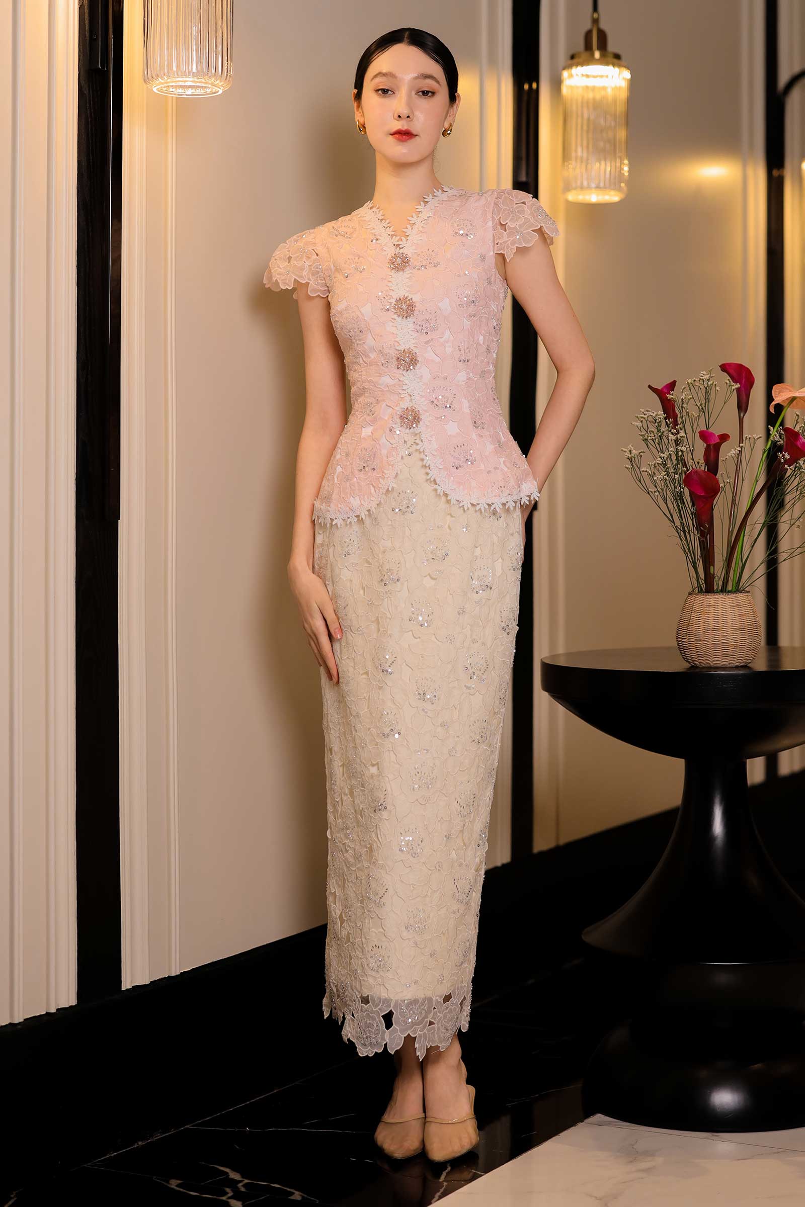 Delavina Skirt (Cream) - Image 12