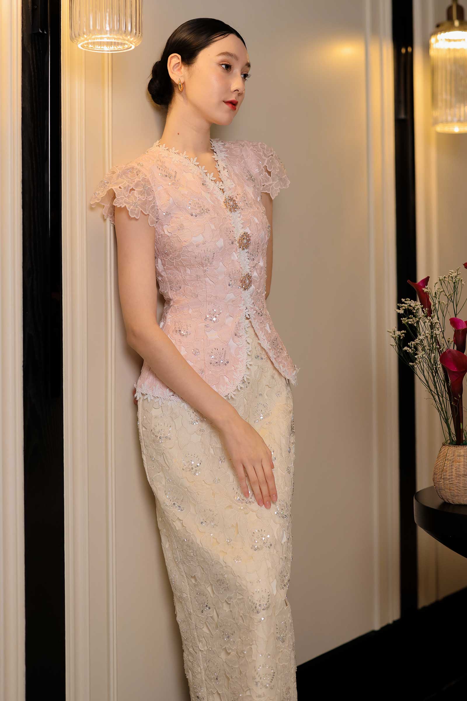 Delavina Skirt (Cream) - Image 13