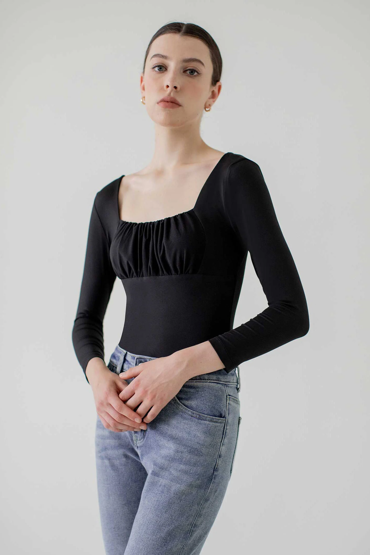 Deborah Bodysuit (Black)(Non-returnable)