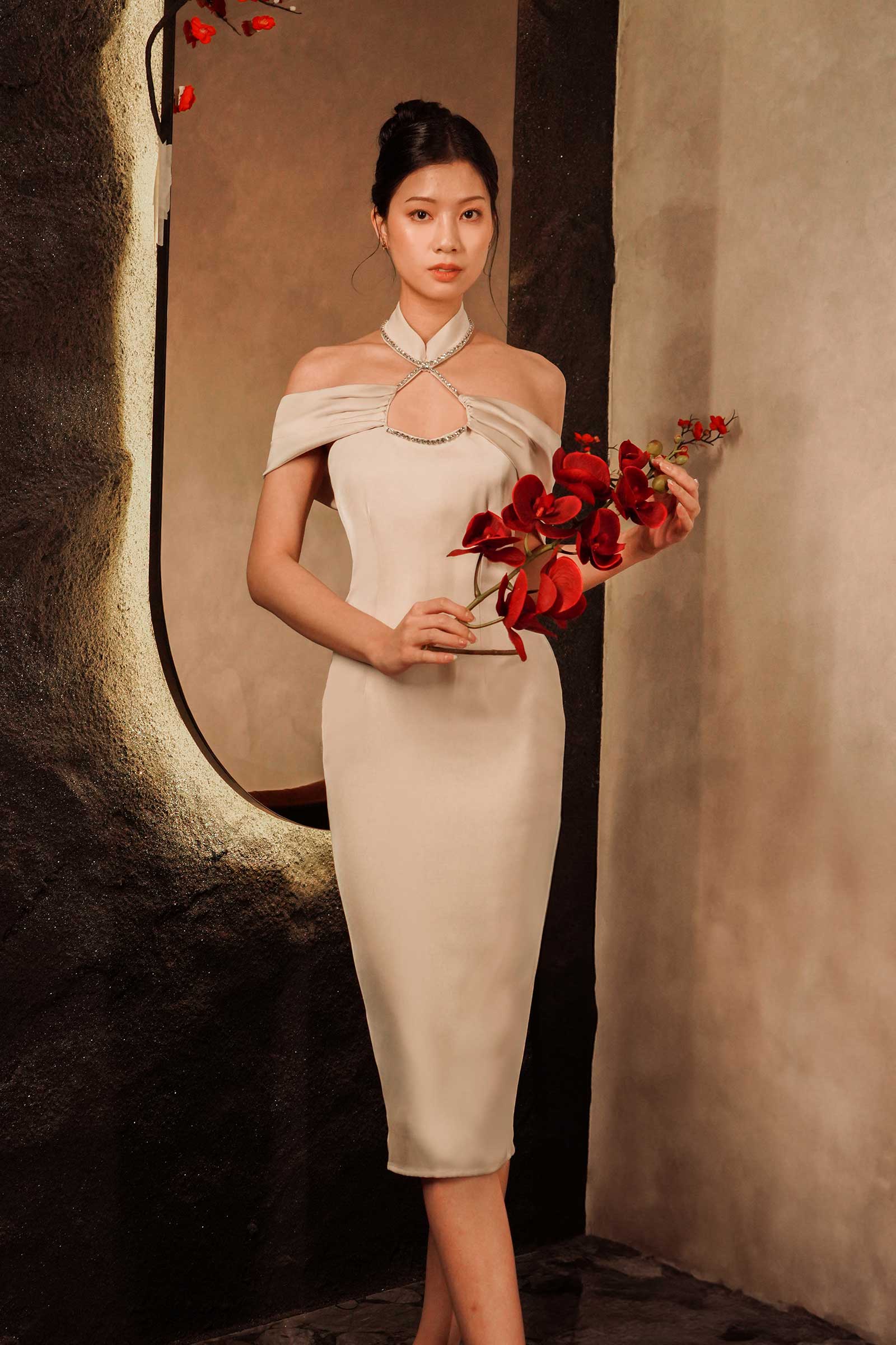 Draciz Qipao (Champagne) - Image 5