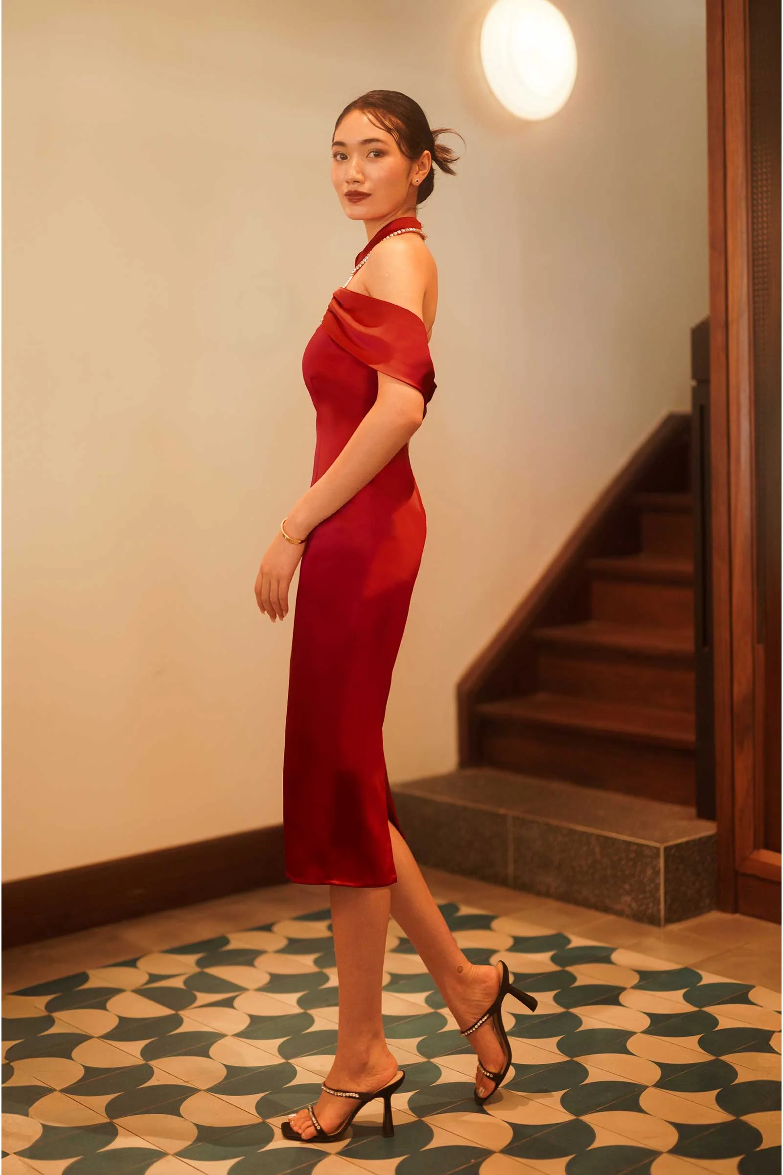 Draciz Qipao (Maroon) - Image 7