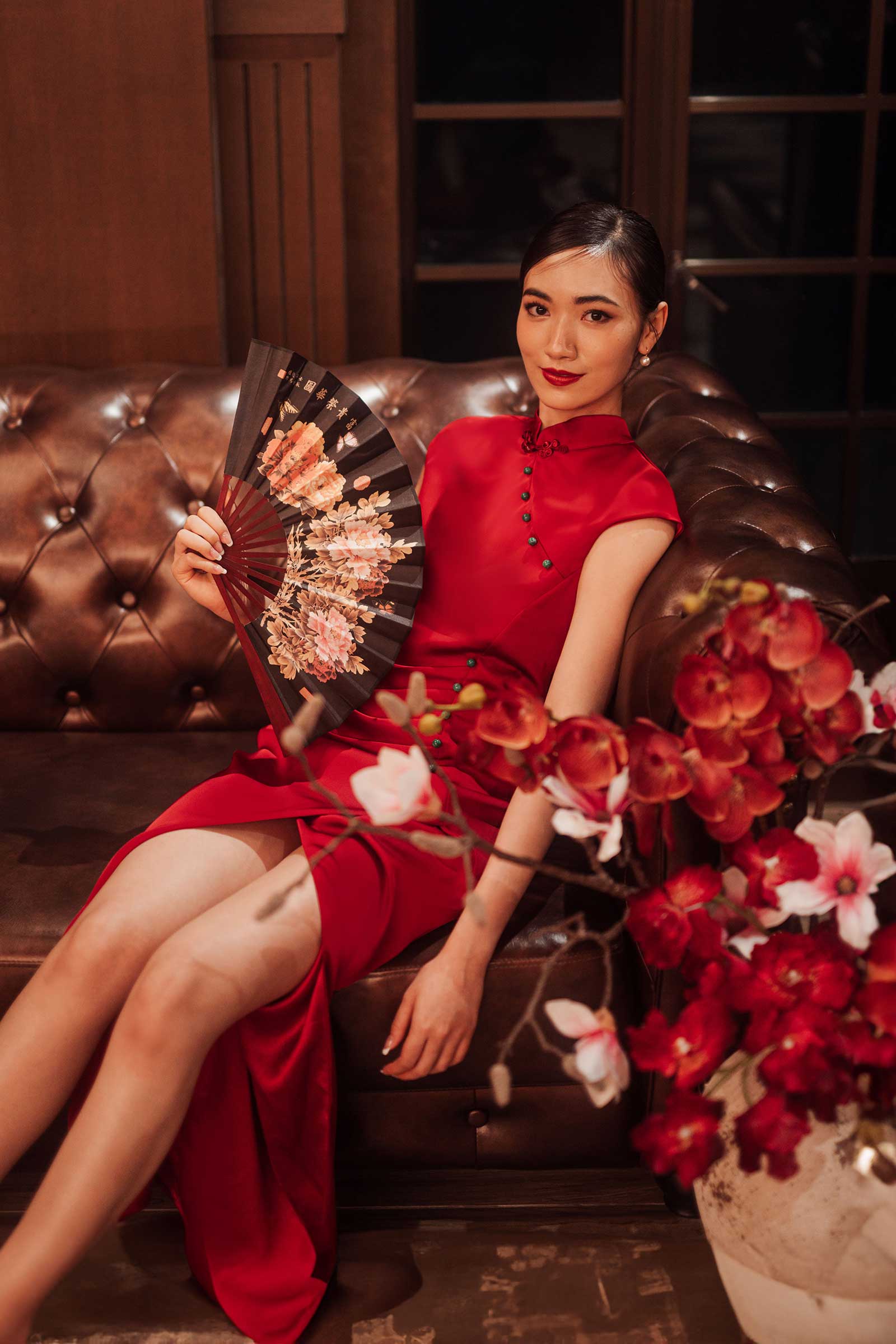 Dleur Qipao (Red) - Image 12