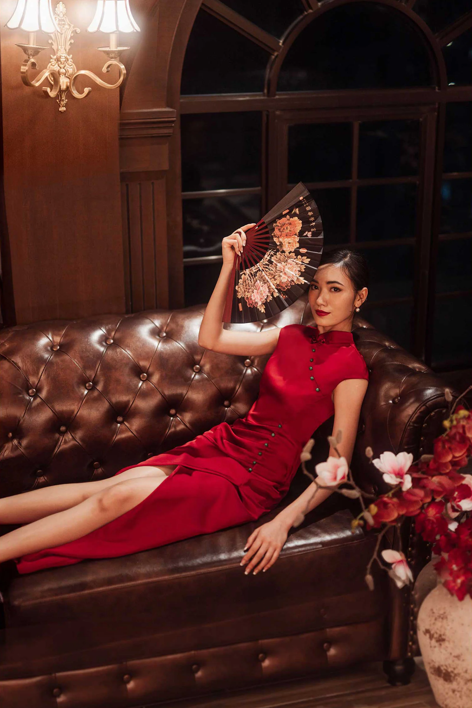 Dleur Qipao (Red) - Image 2