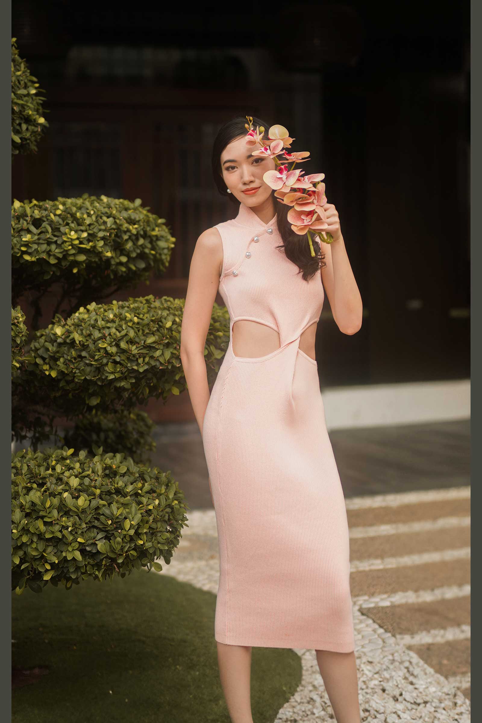 Dieruel Knit Qipao (Pink) - Image 11