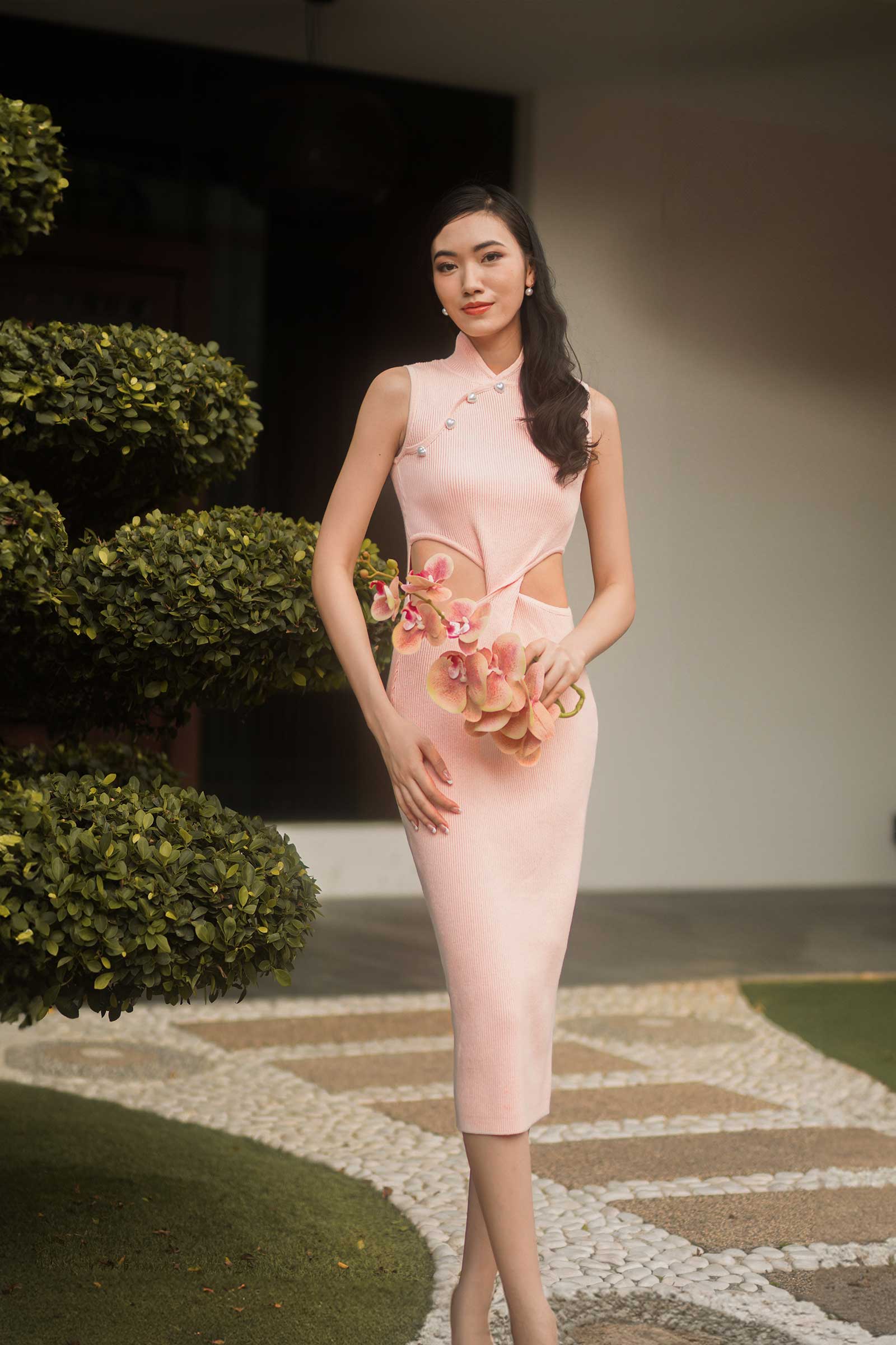 Dieruel Knit Qipao (Pink) - Image 5