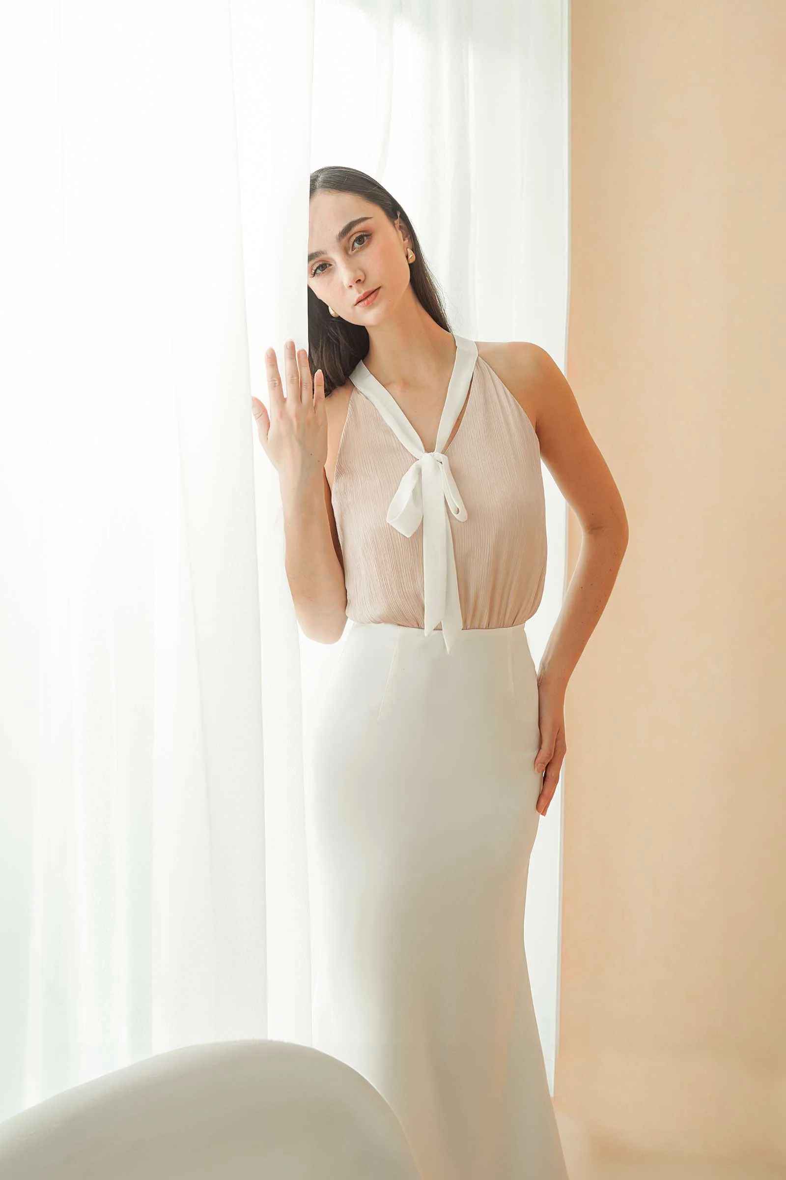 Drelie Luxe Work Dress (Blush) - Image 3