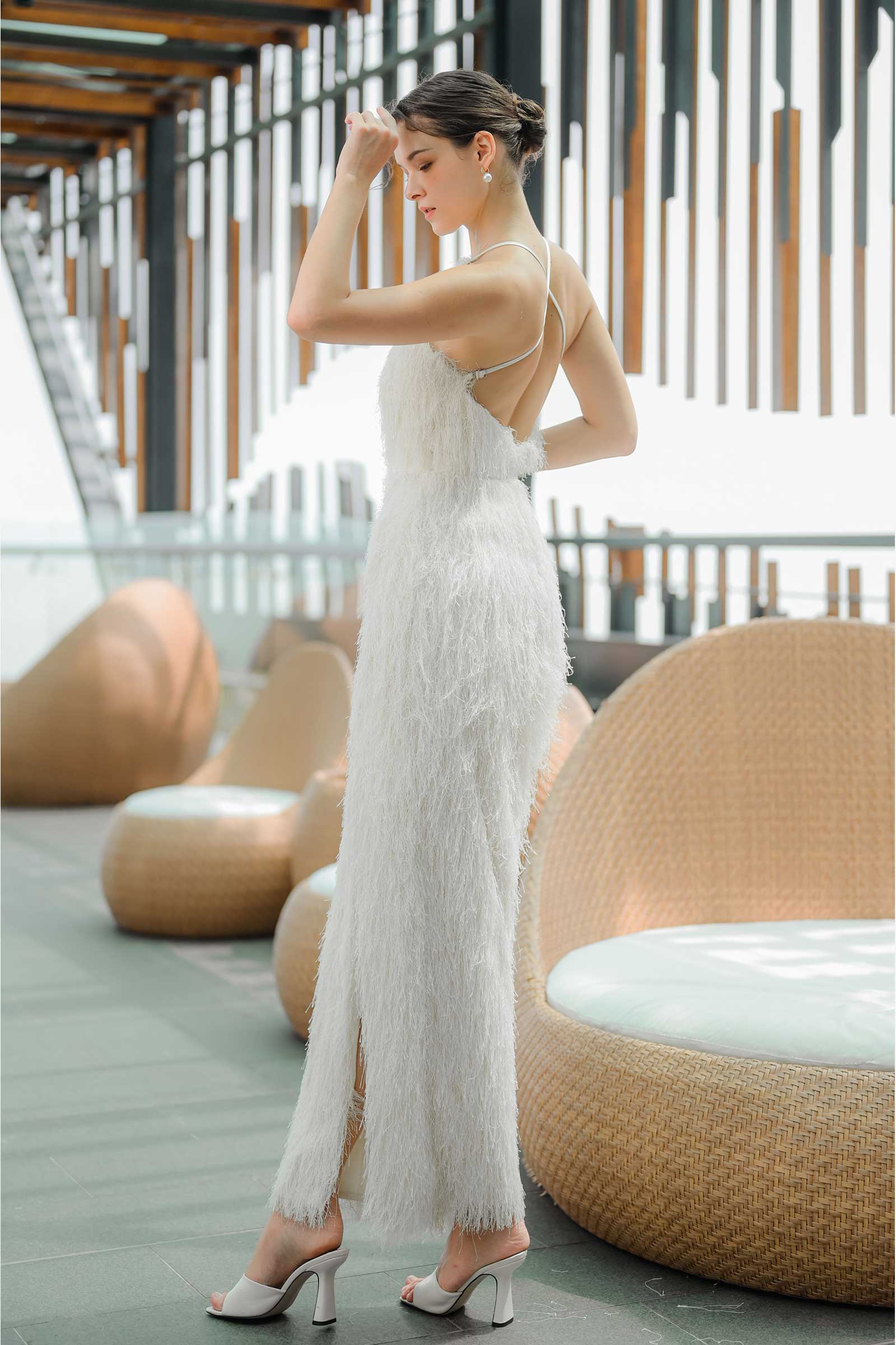 Dailey Gown (White) - Image 3