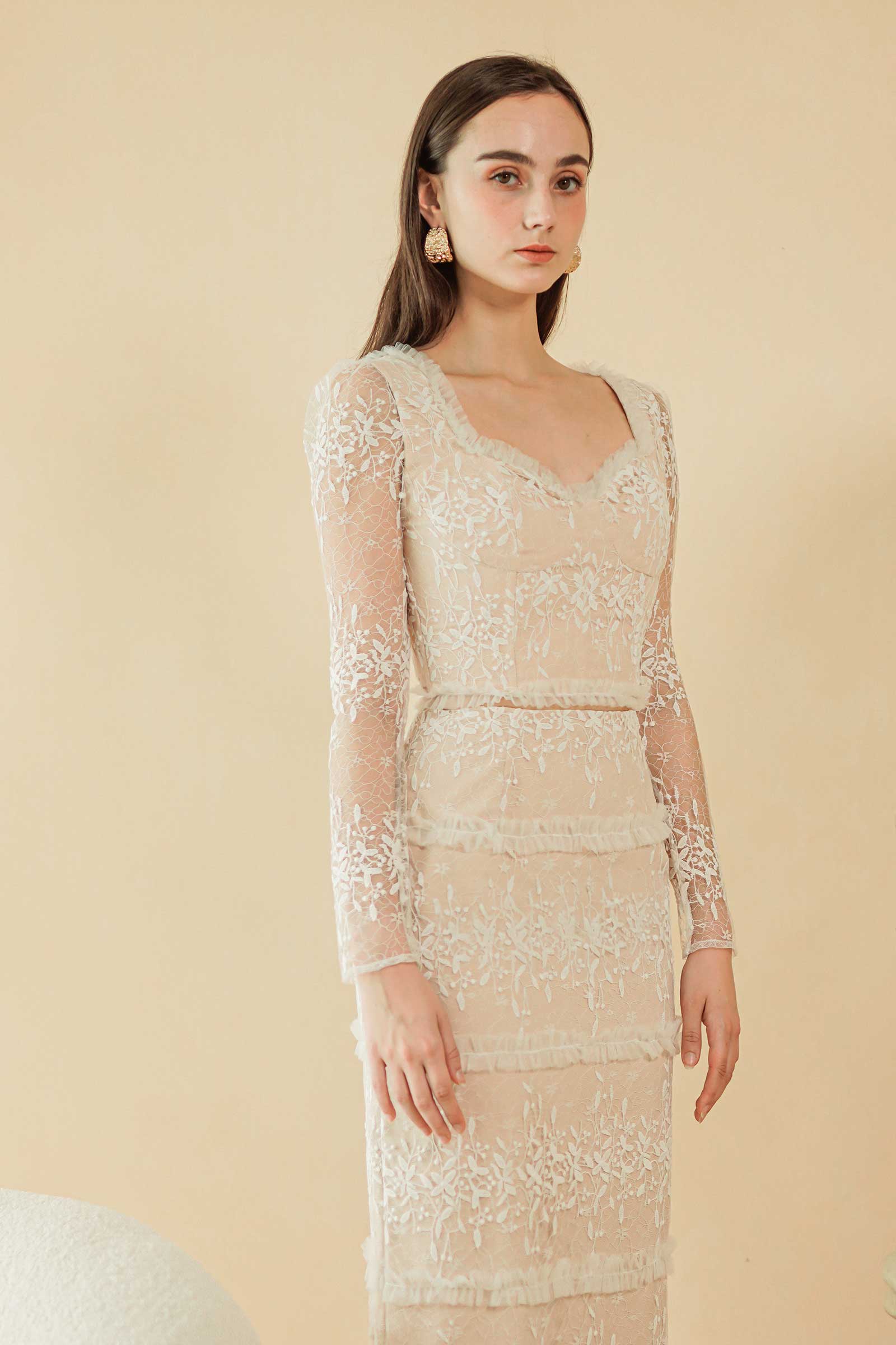 Dlorince Lace Set (White) - Image 2