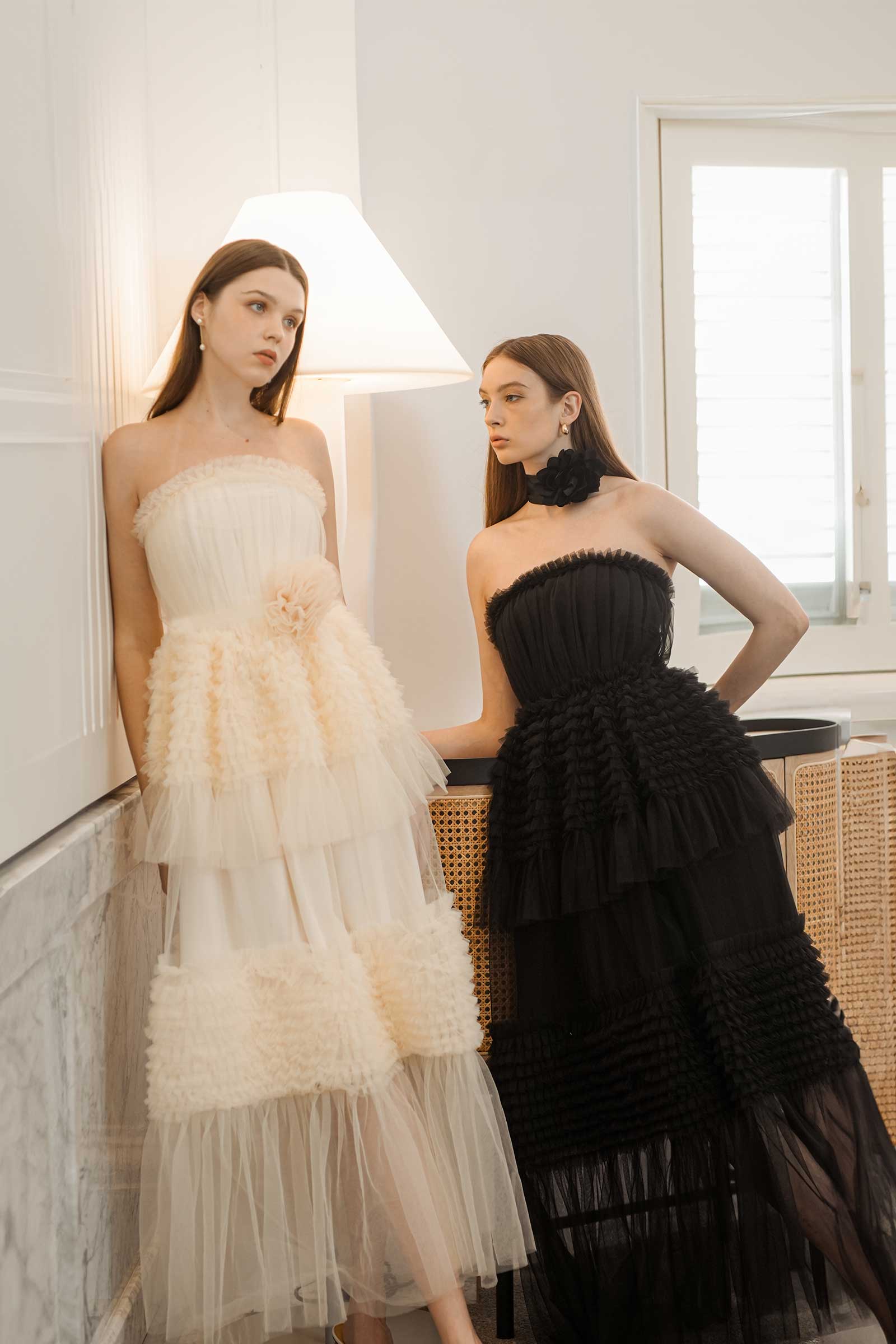 Davernial Tulle Gown (Black) - Image 27