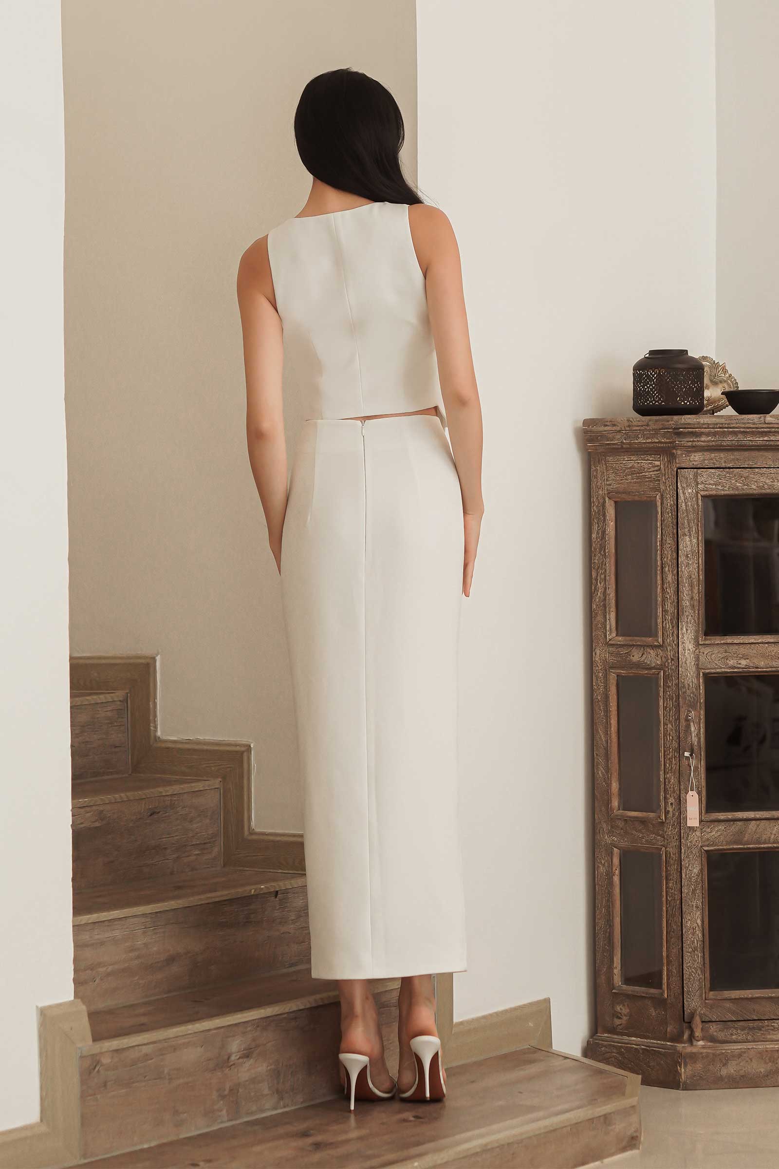 Diuxe Scallop Skirt (White) - Image 9