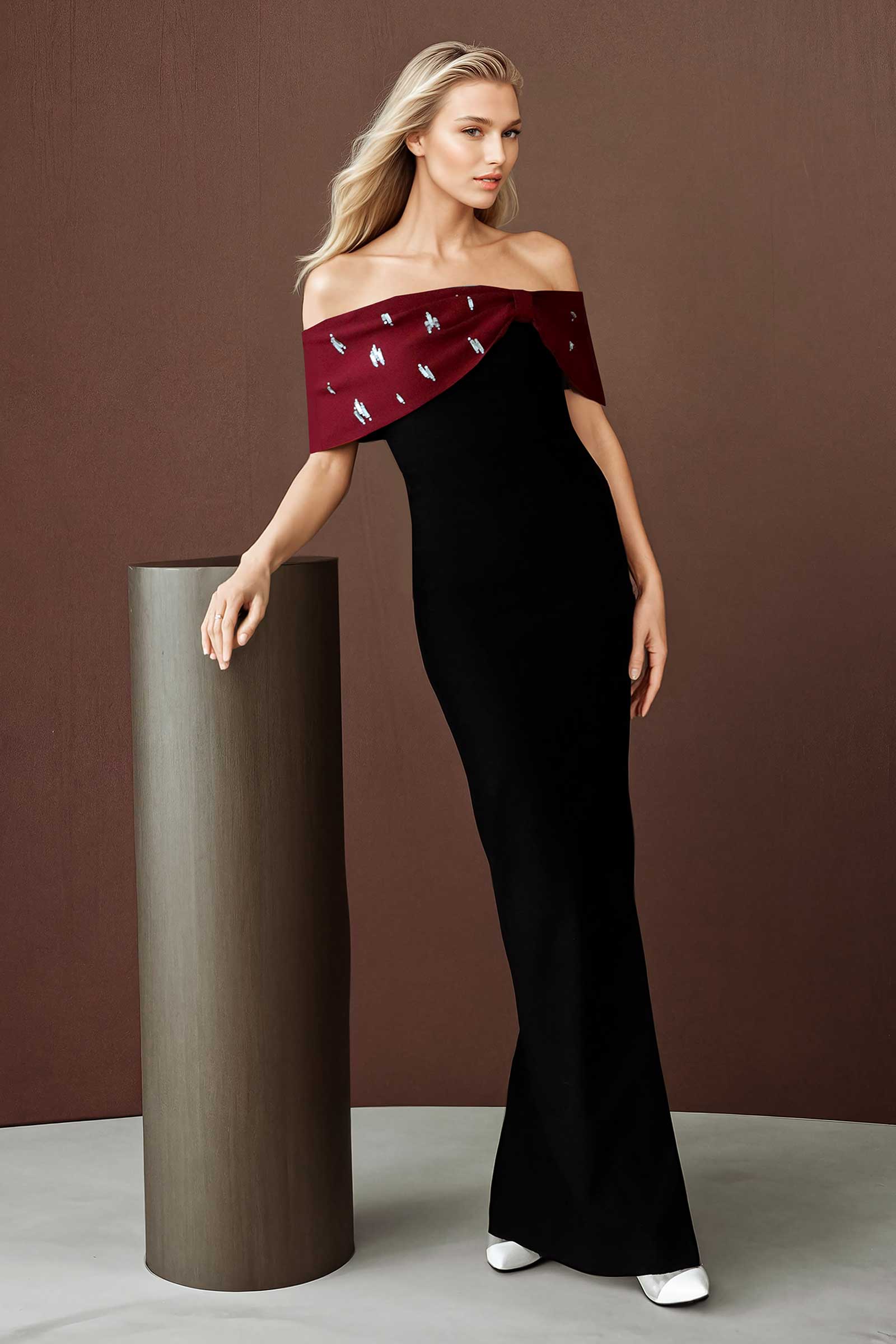 Dazz Dress (Maroon) - Image 13