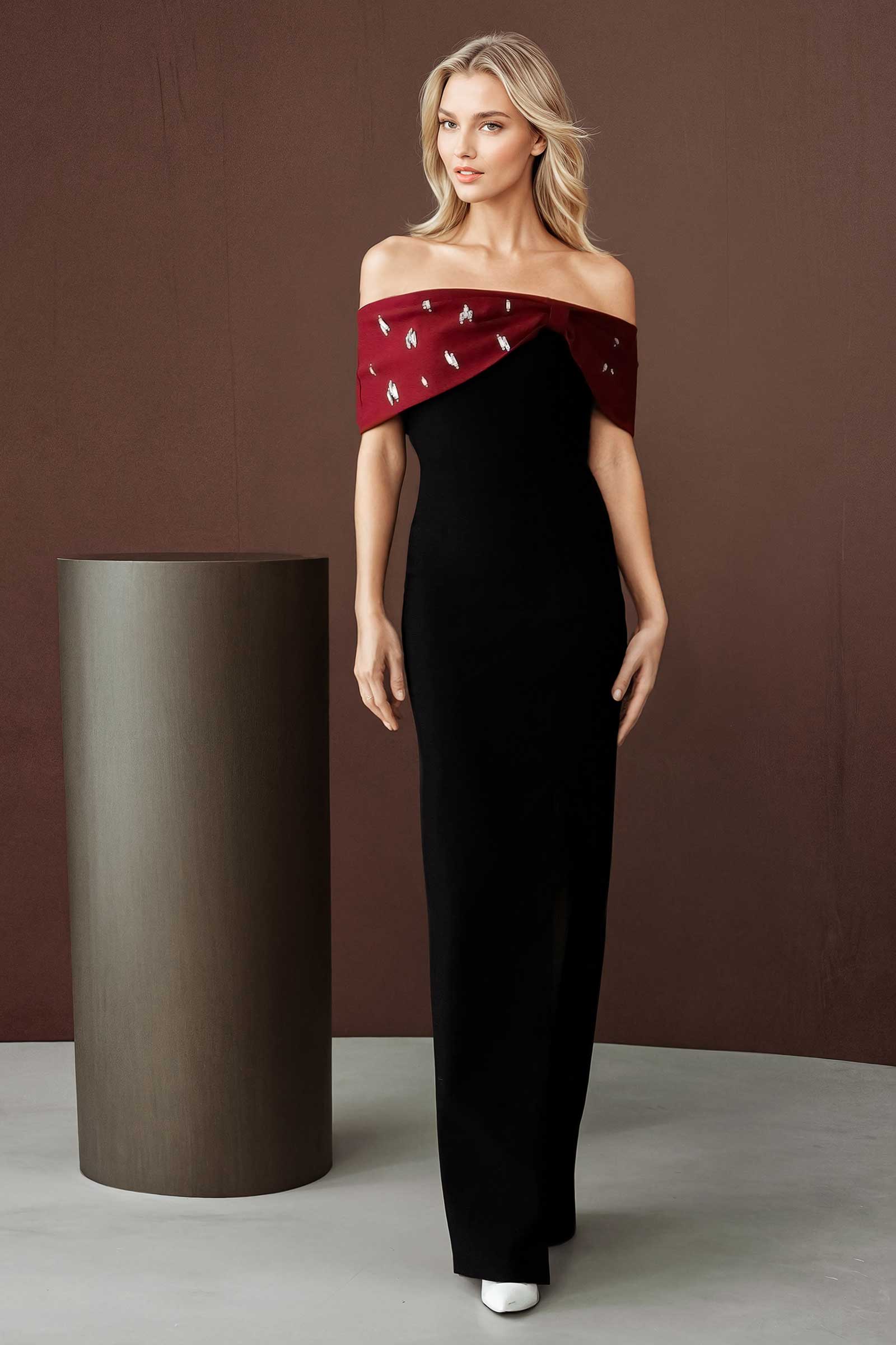 Dazz Dress (Maroon) - Image 14