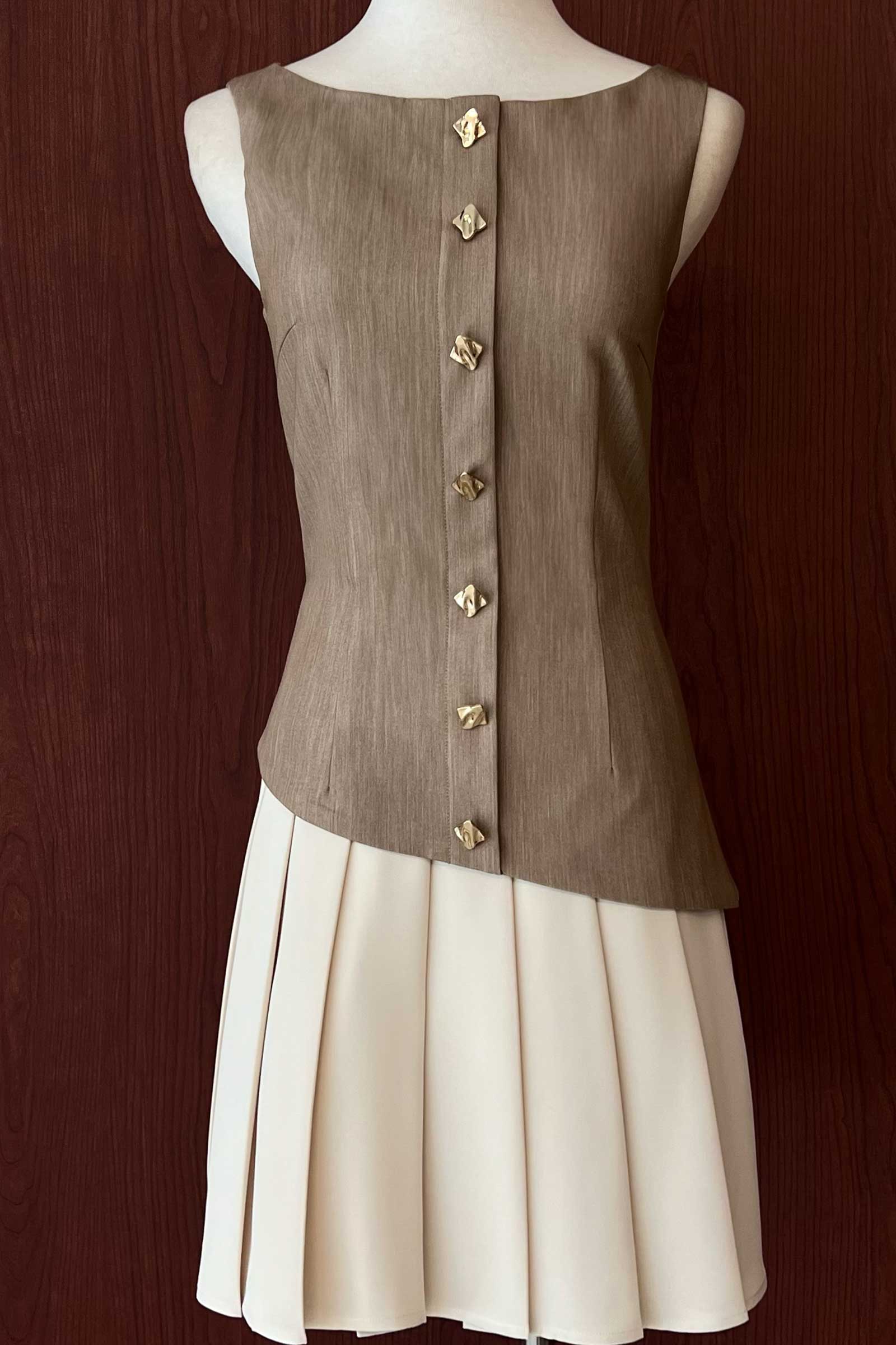 Derse Dress (Khaki) - Image 3