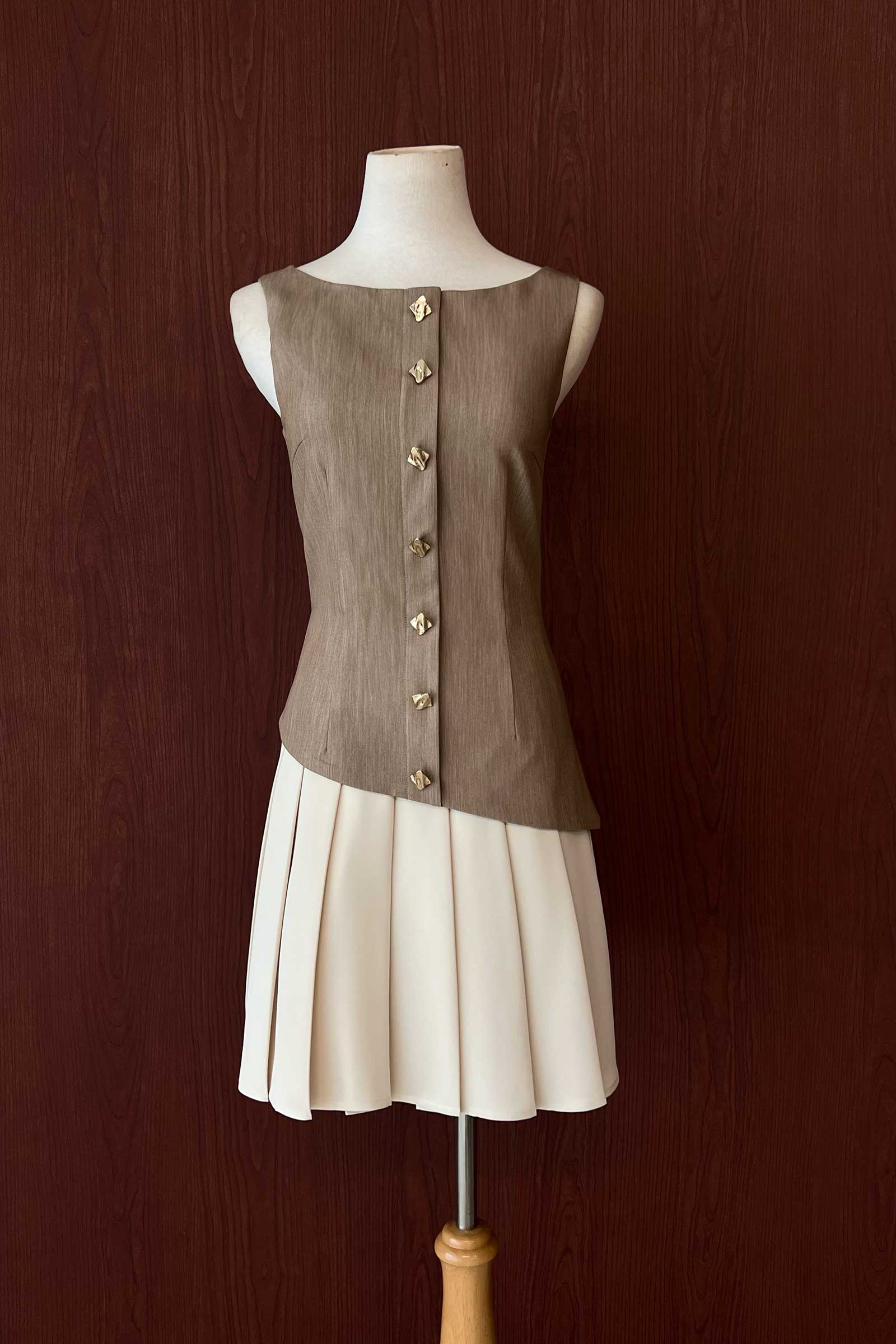 Derse Dress (Khaki) - Image 4