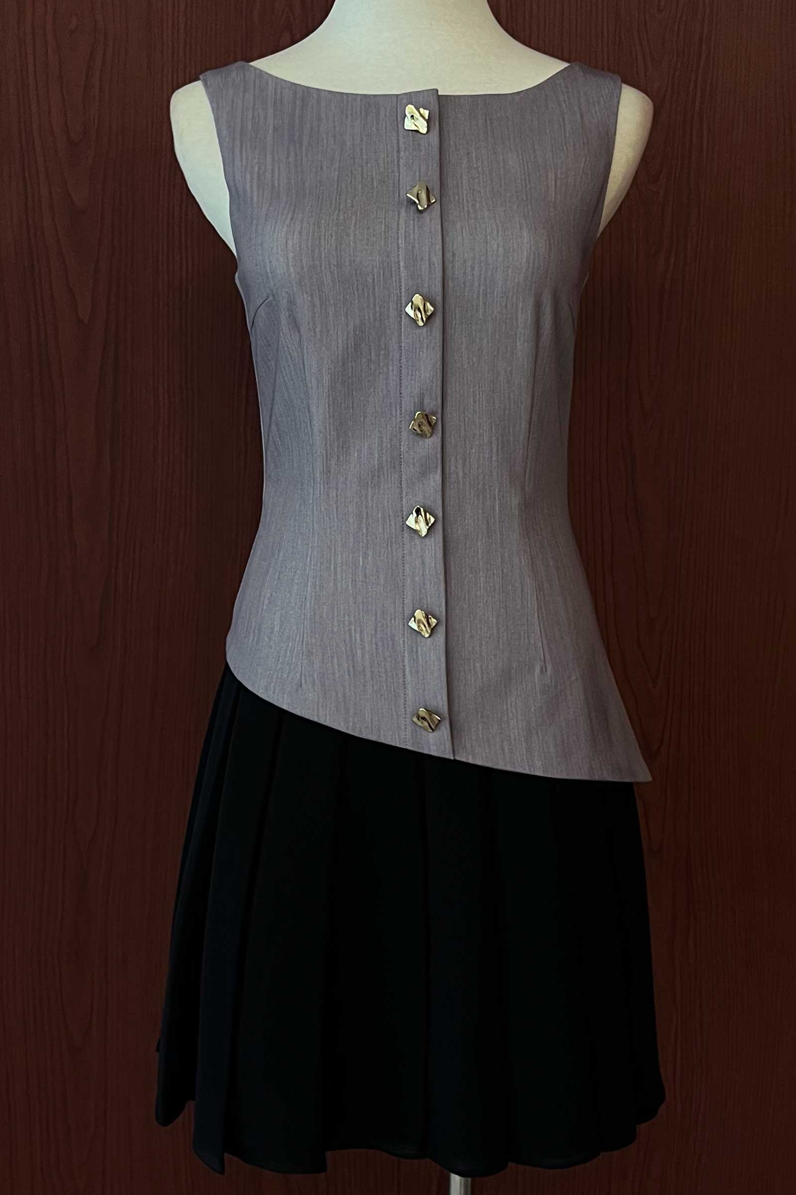 Derse Dress (Greyish Mauve) - Image 4