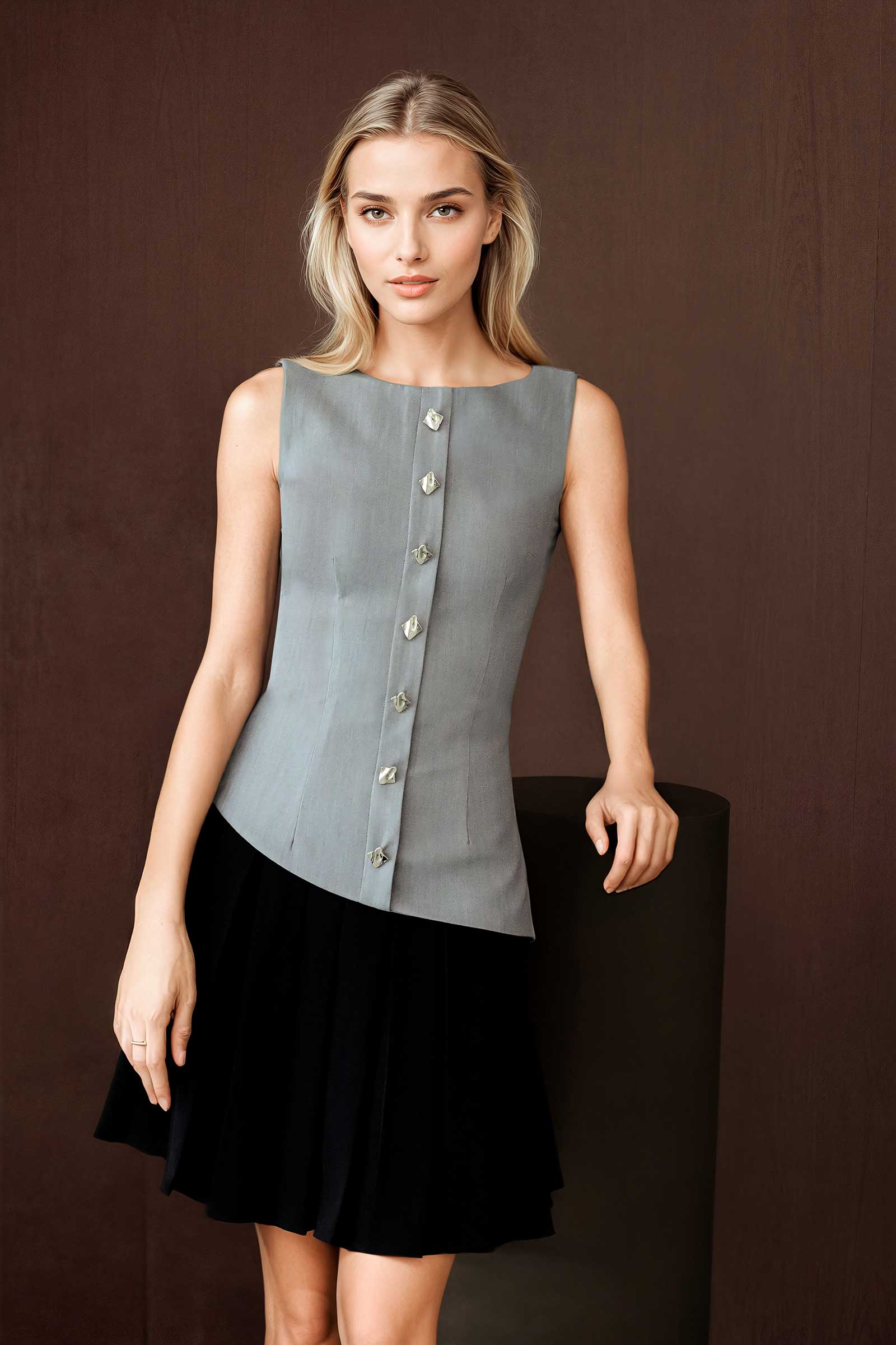 Derse Dress (Greyish Mauve) - Image 7