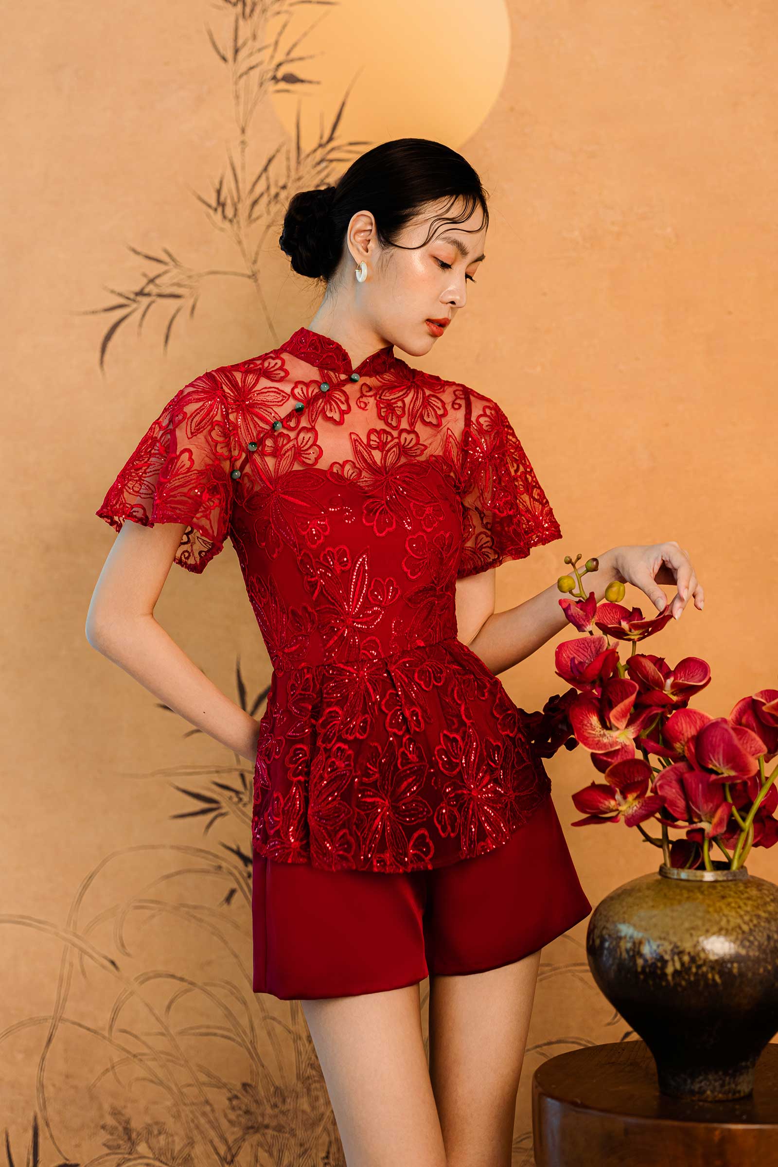 Chun Romper (Red) - Image 8